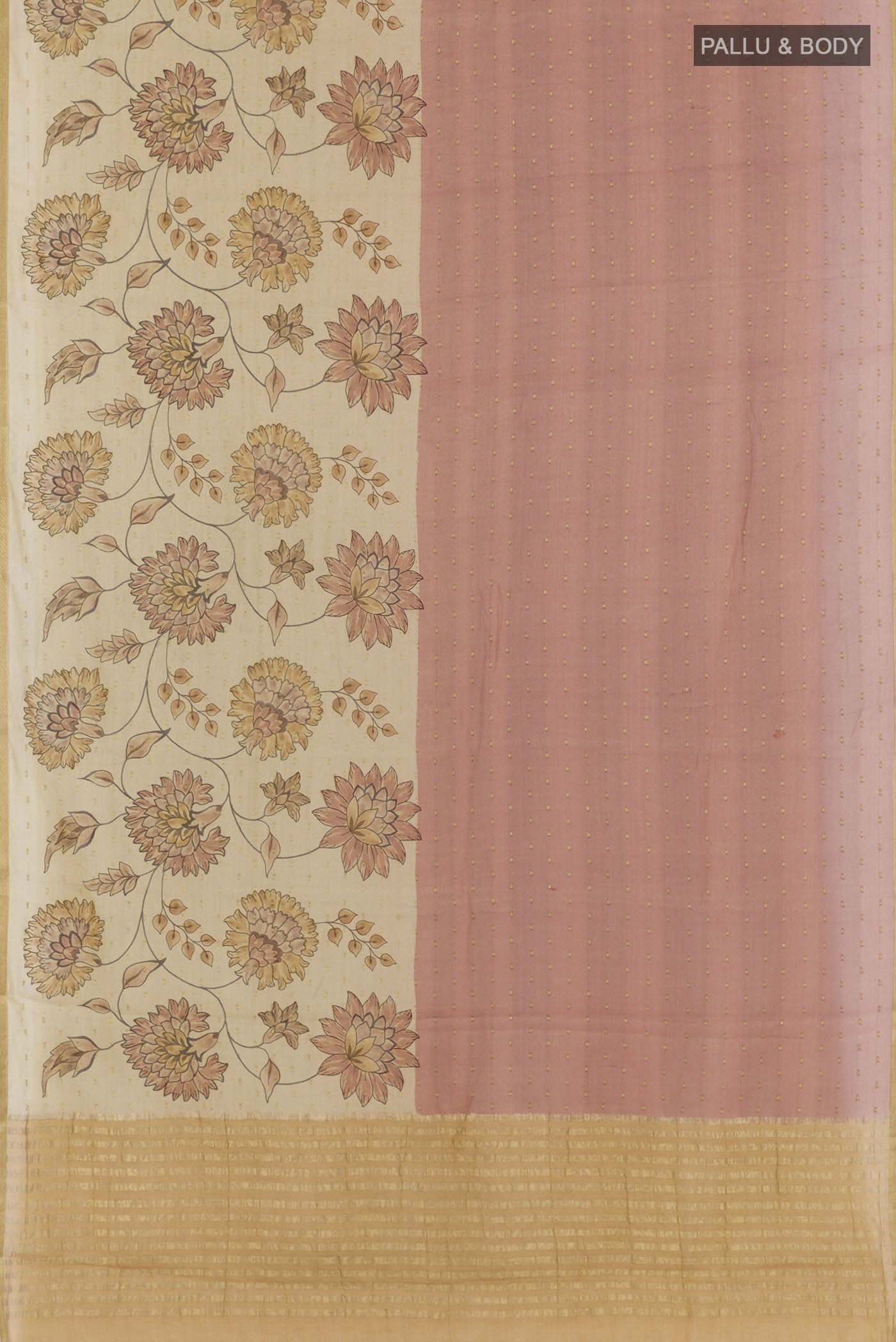 Coral Mysore Georgette Saree - Image 3