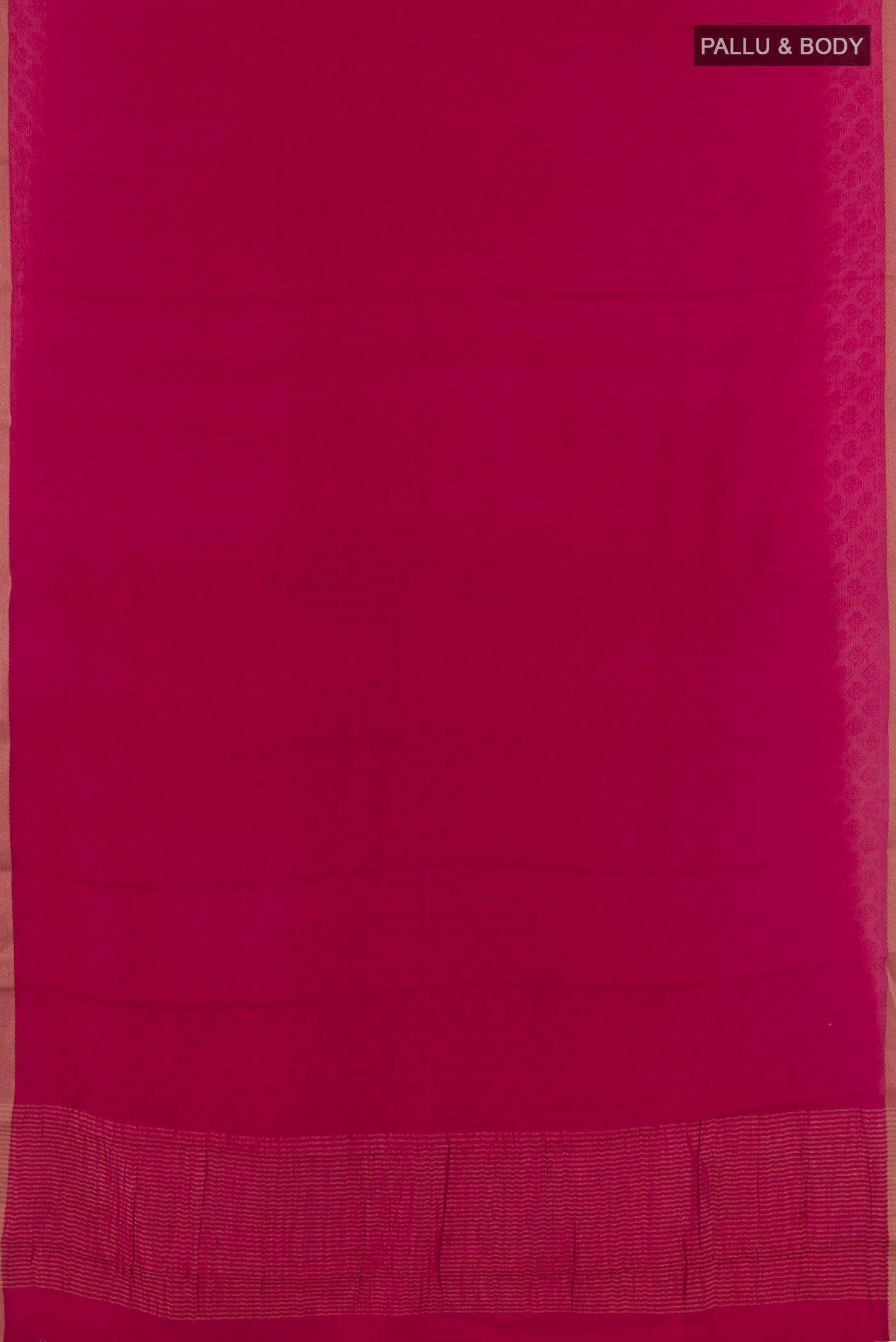 Maroon Mysore Crepe Saree - Image 3