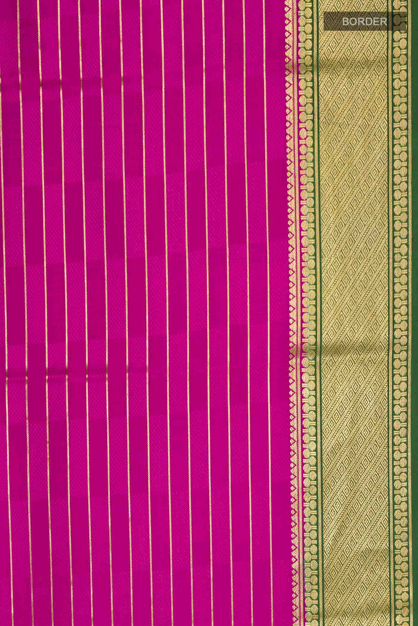 Pink Mysore Crepe Saree - Image 3