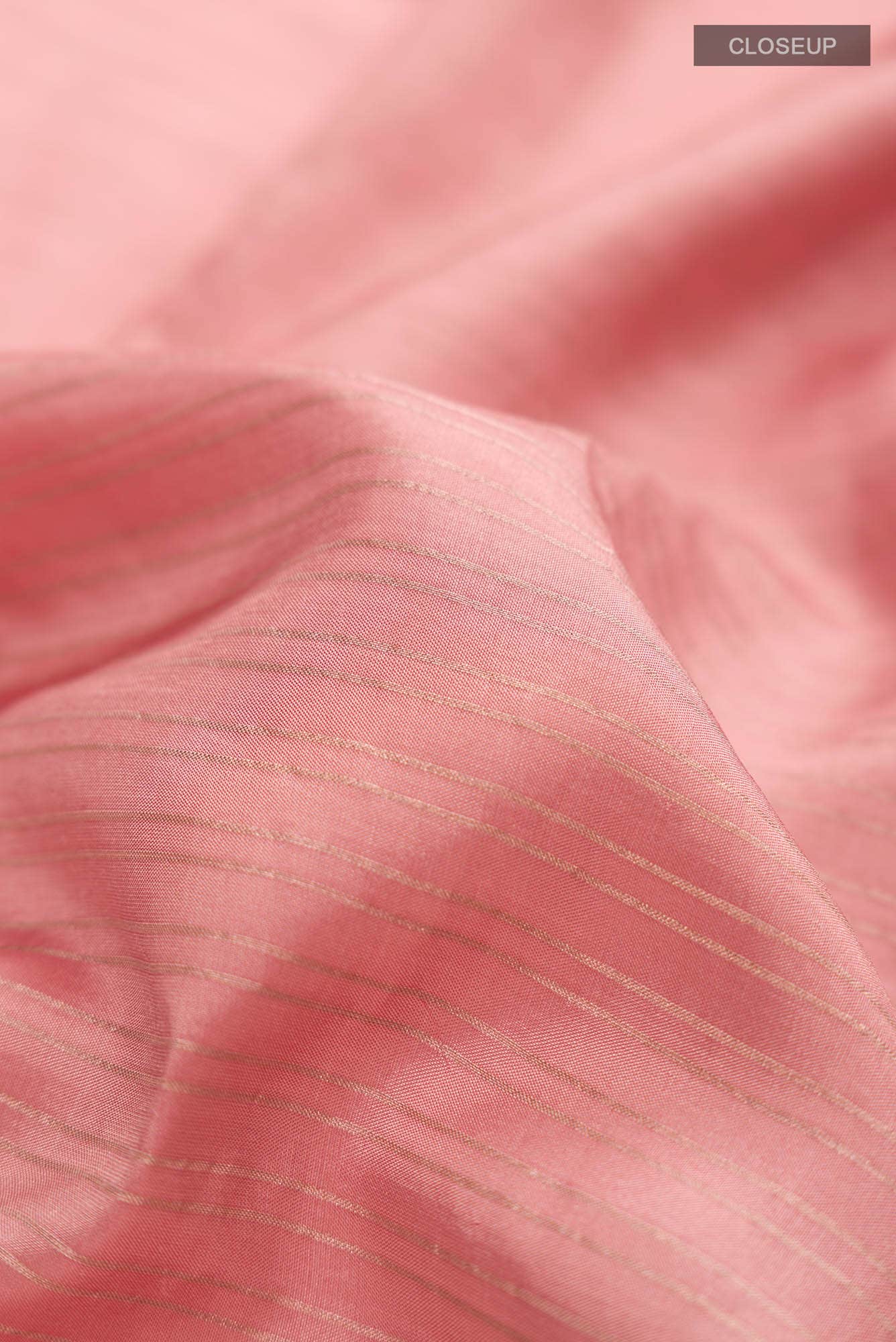 Rose Gold Printed Silk Saree - Image 3