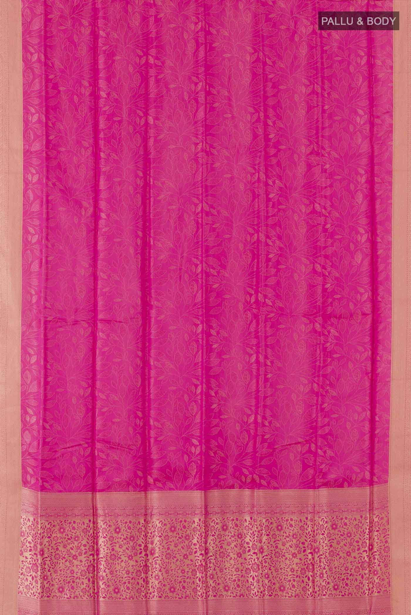 Pink Soft Silk Saree - Image 6