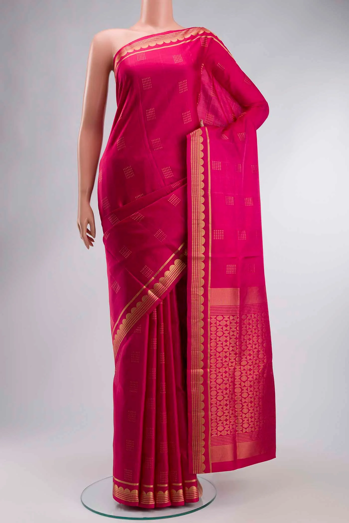 Pink Soft Silk Saree