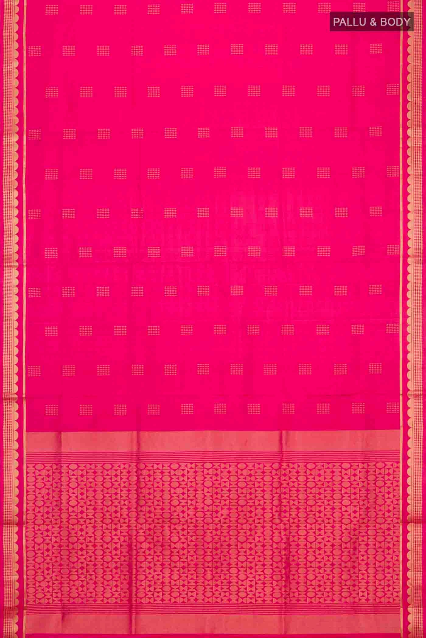 Pink Soft Silk Saree - Image 6