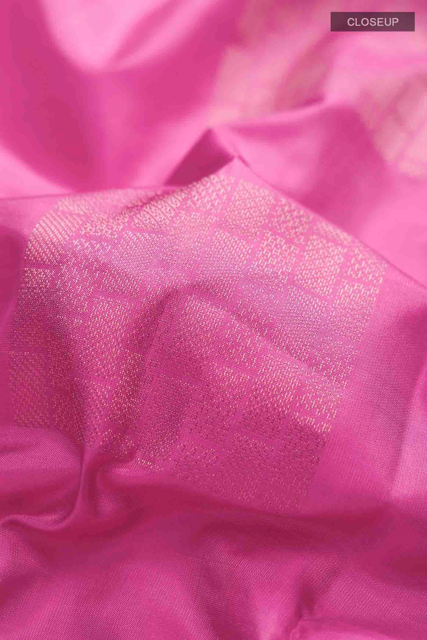 Pink Soft Silk Saree - Image 2