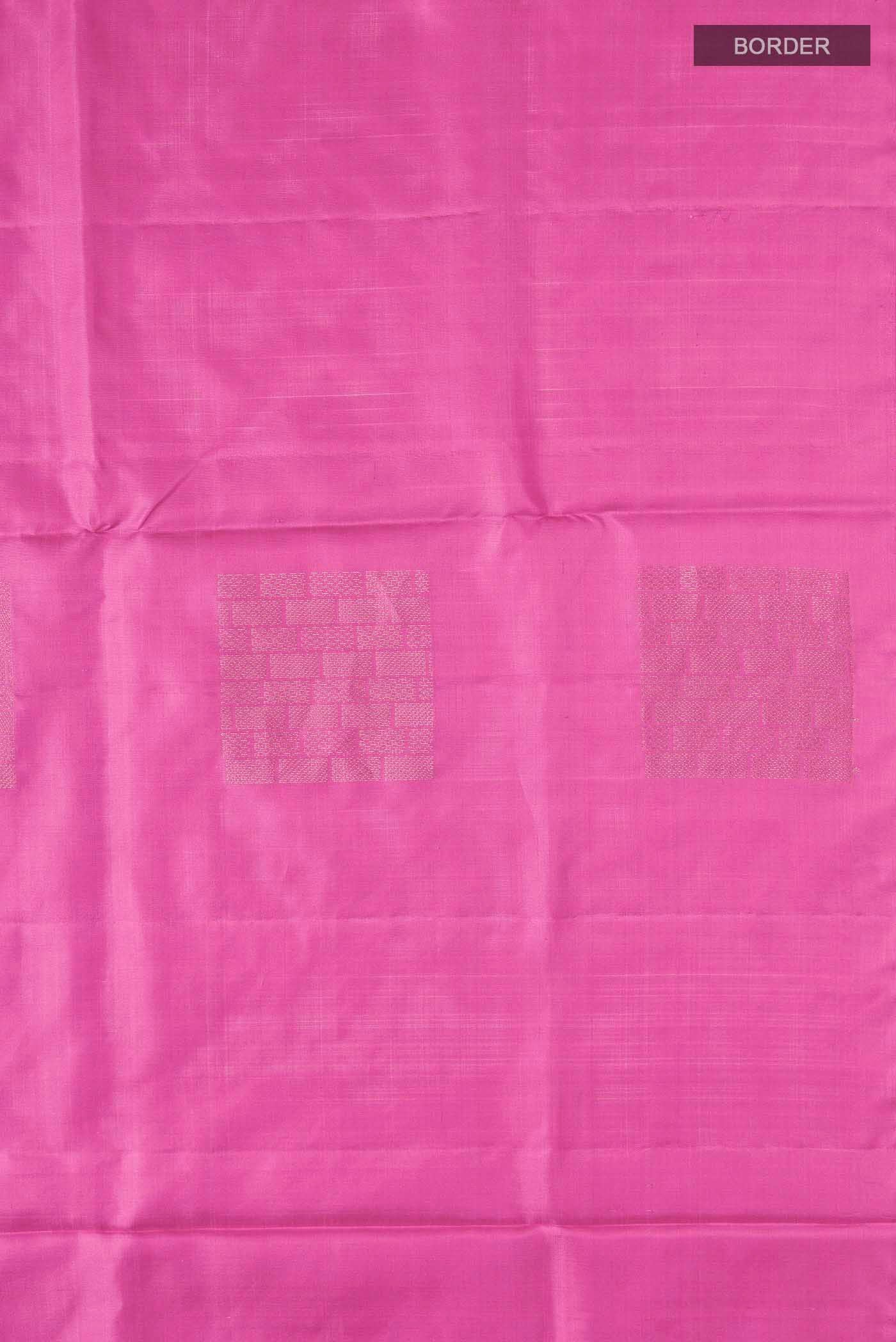 Pink Soft Silk Saree - Image 3