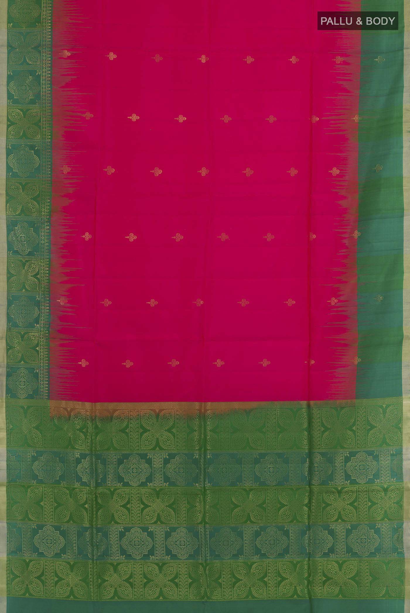 Pink Soft Silk Saree - Image 3
