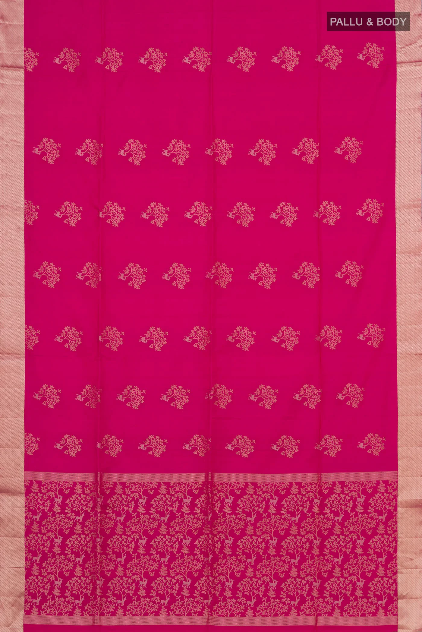 Pink Soft Silk Saree - Image 5
