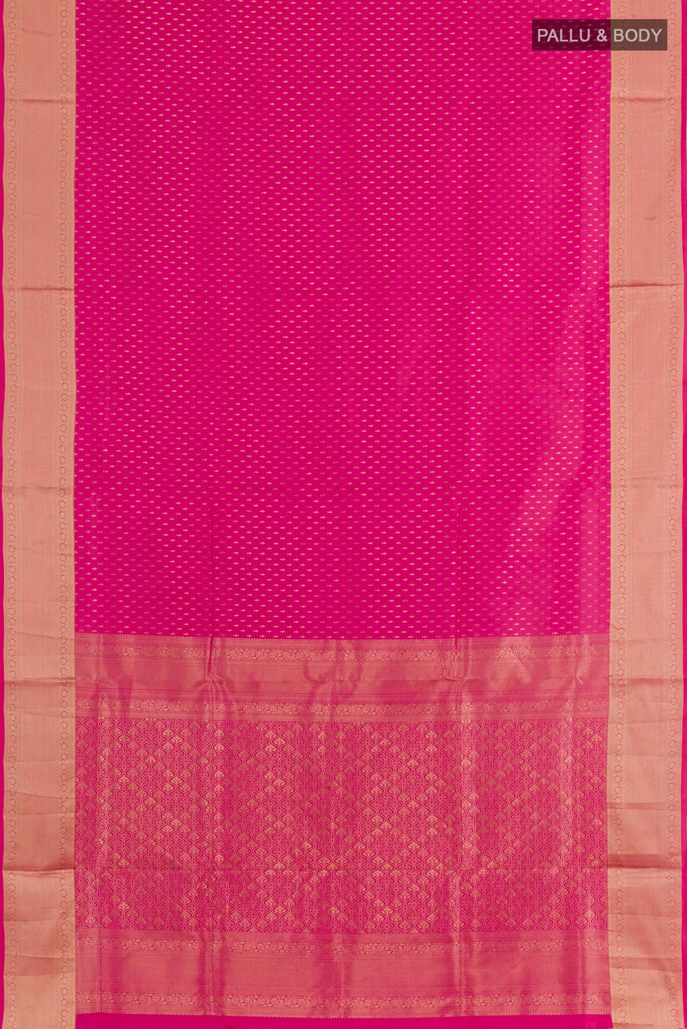 Pink Soft Silk Saree - Image 3
