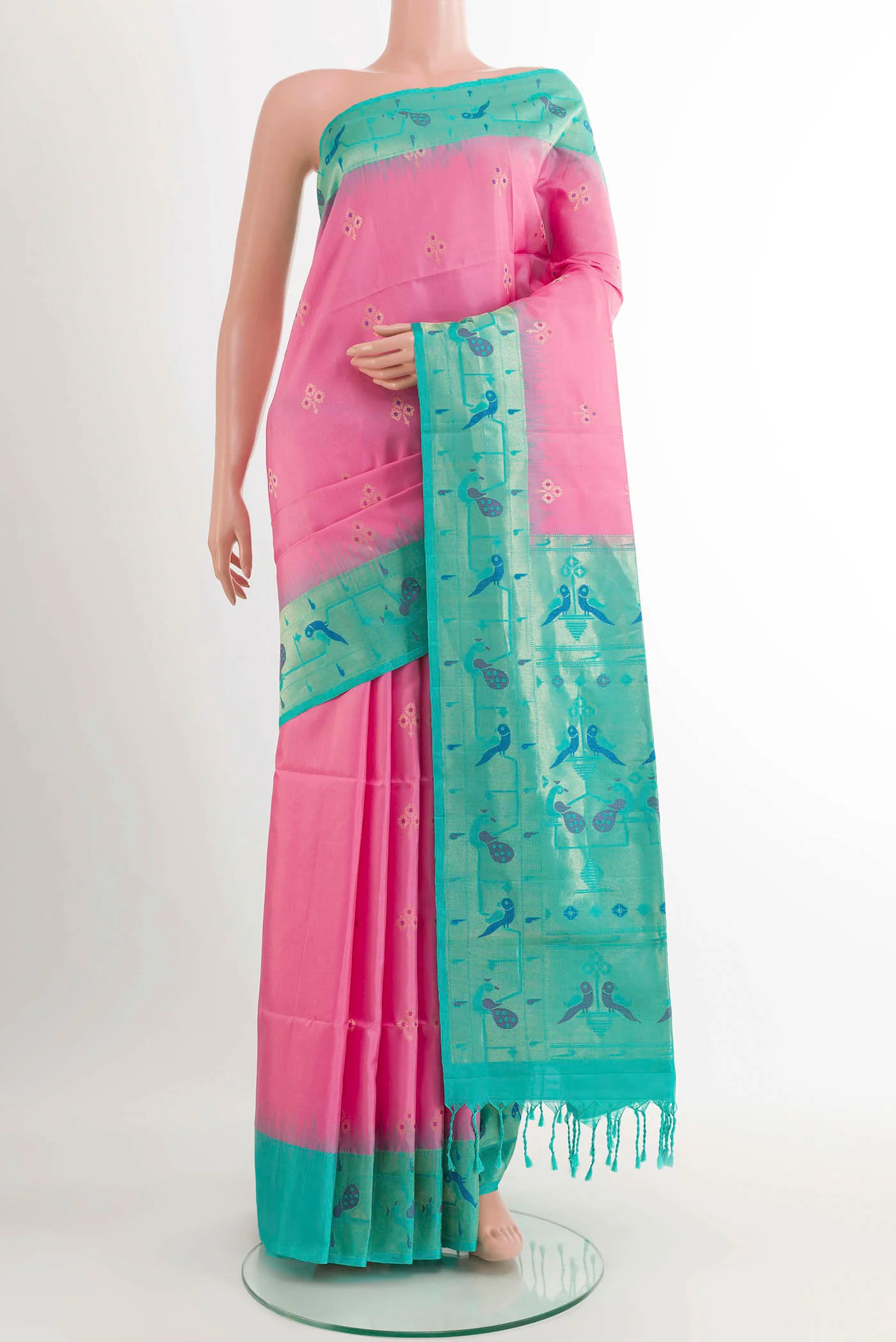 Pink Soft Silk Saree