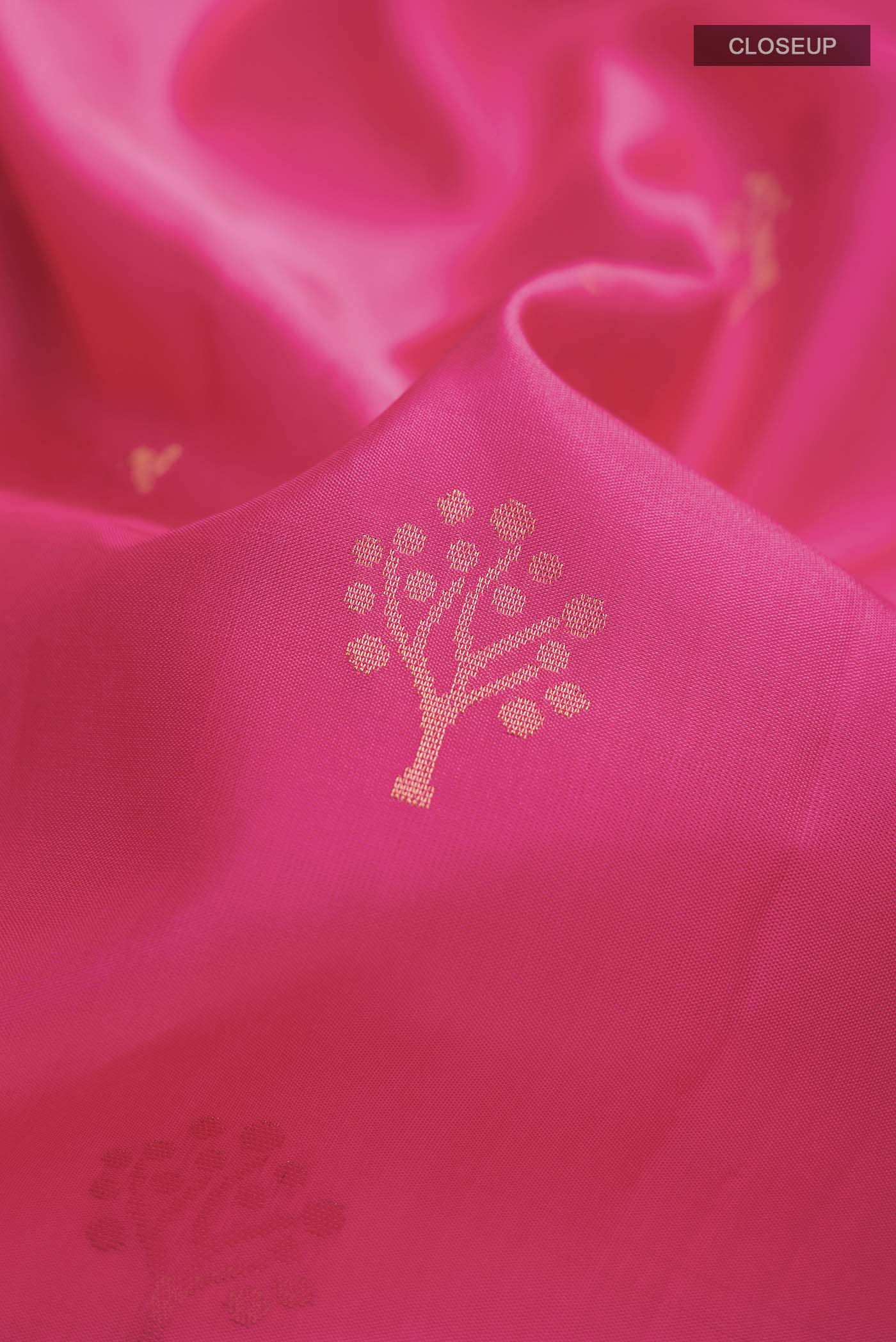 Pink Soft Silk Saree - Image 2