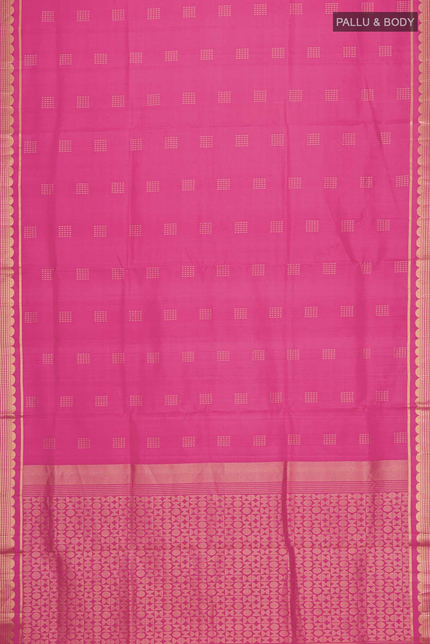 Pink Soft Silk Saree - Image 6