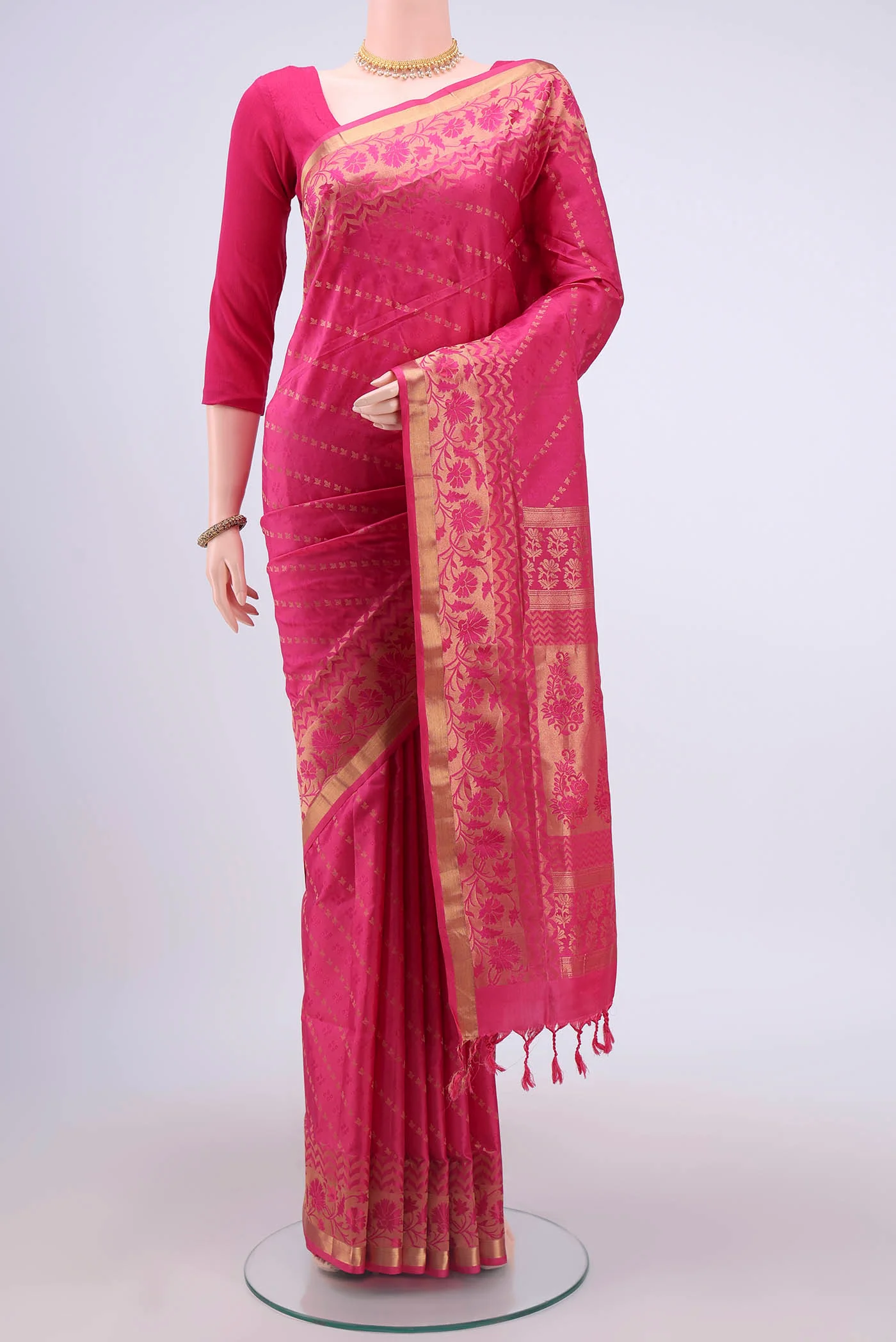 Pink Soft Silk Saree