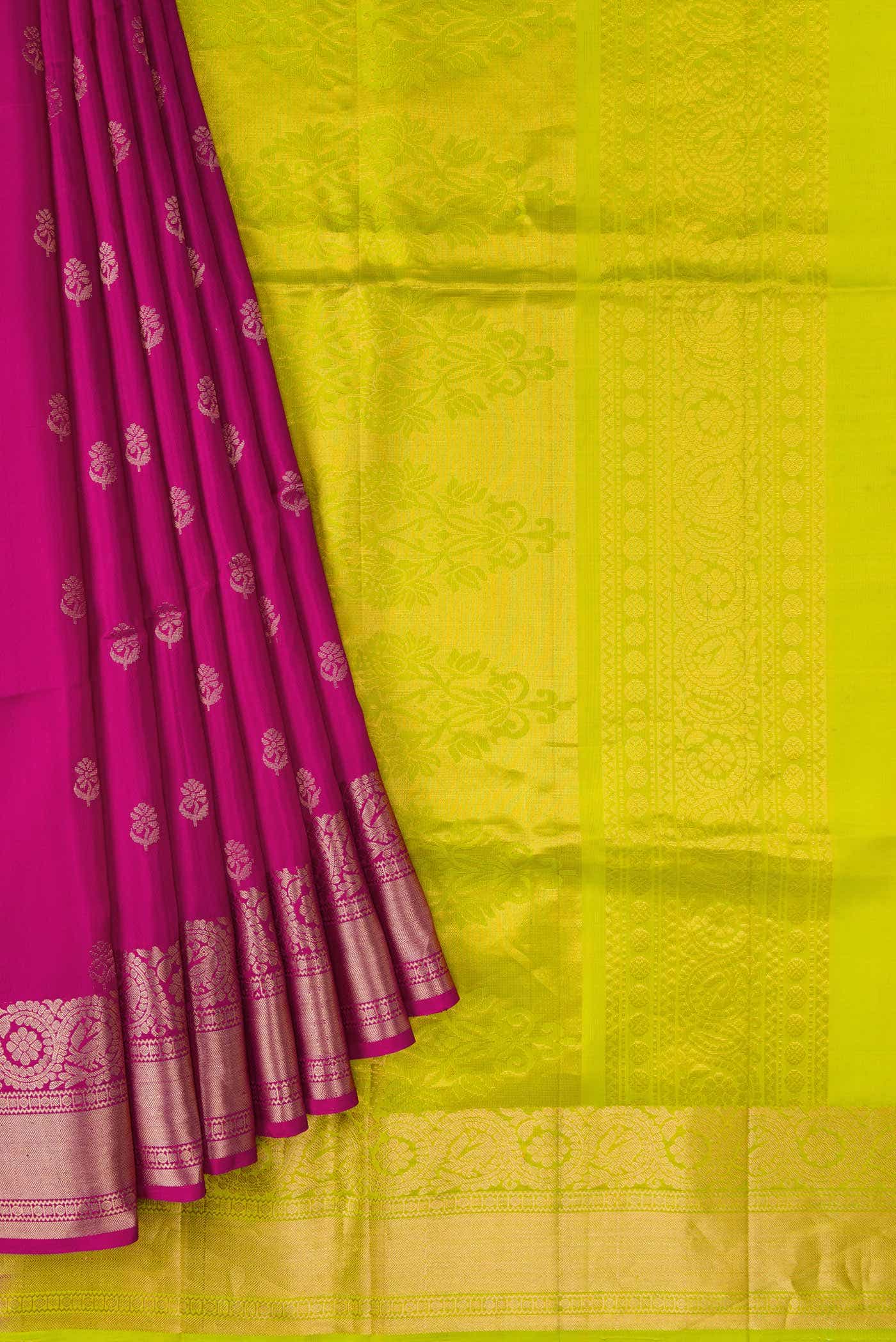 Pink Soft Silk Saree - Image 2