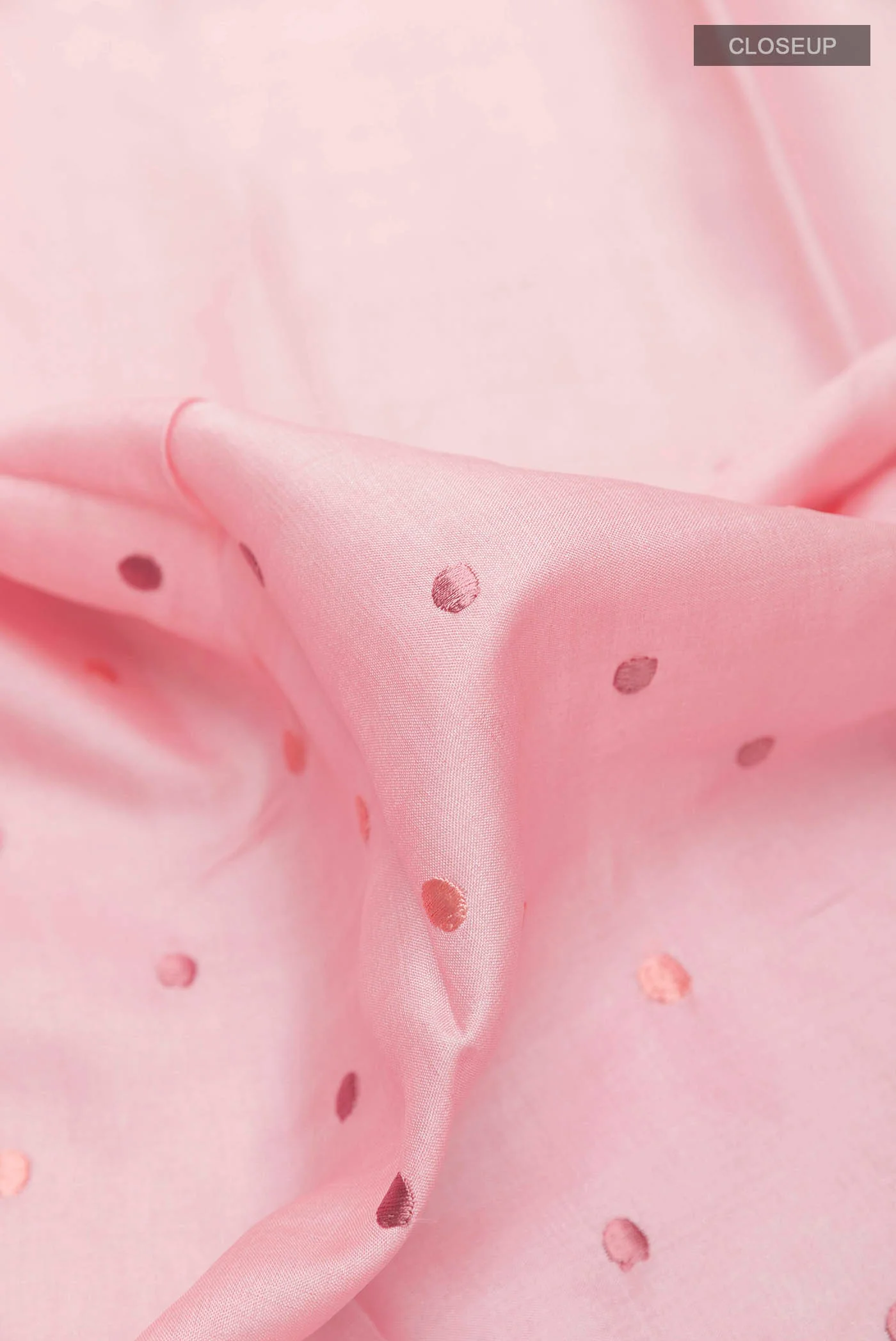 Pink Tussar Saree - Image 2