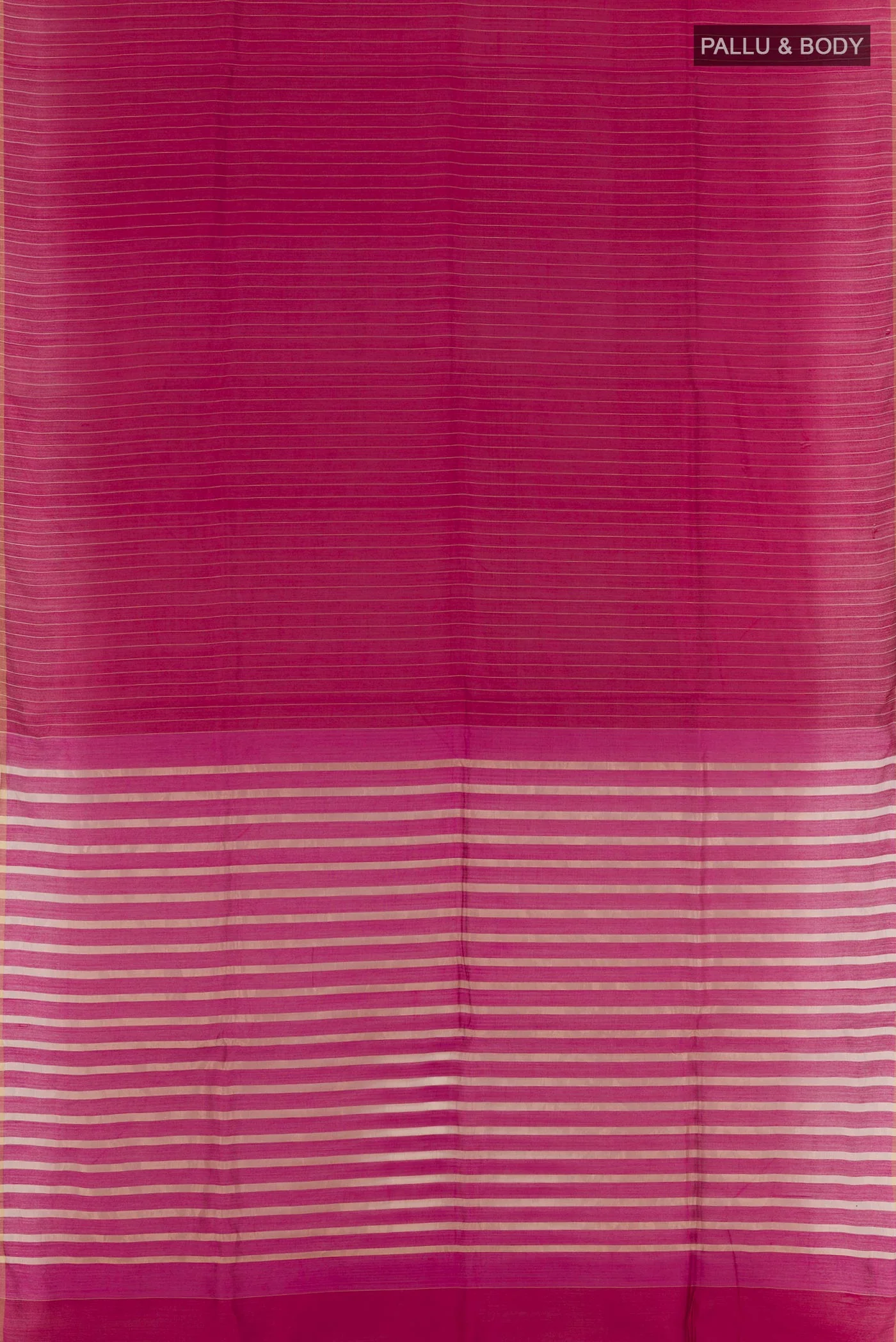 Light Magenta Tussar Silk Saree - Image 3