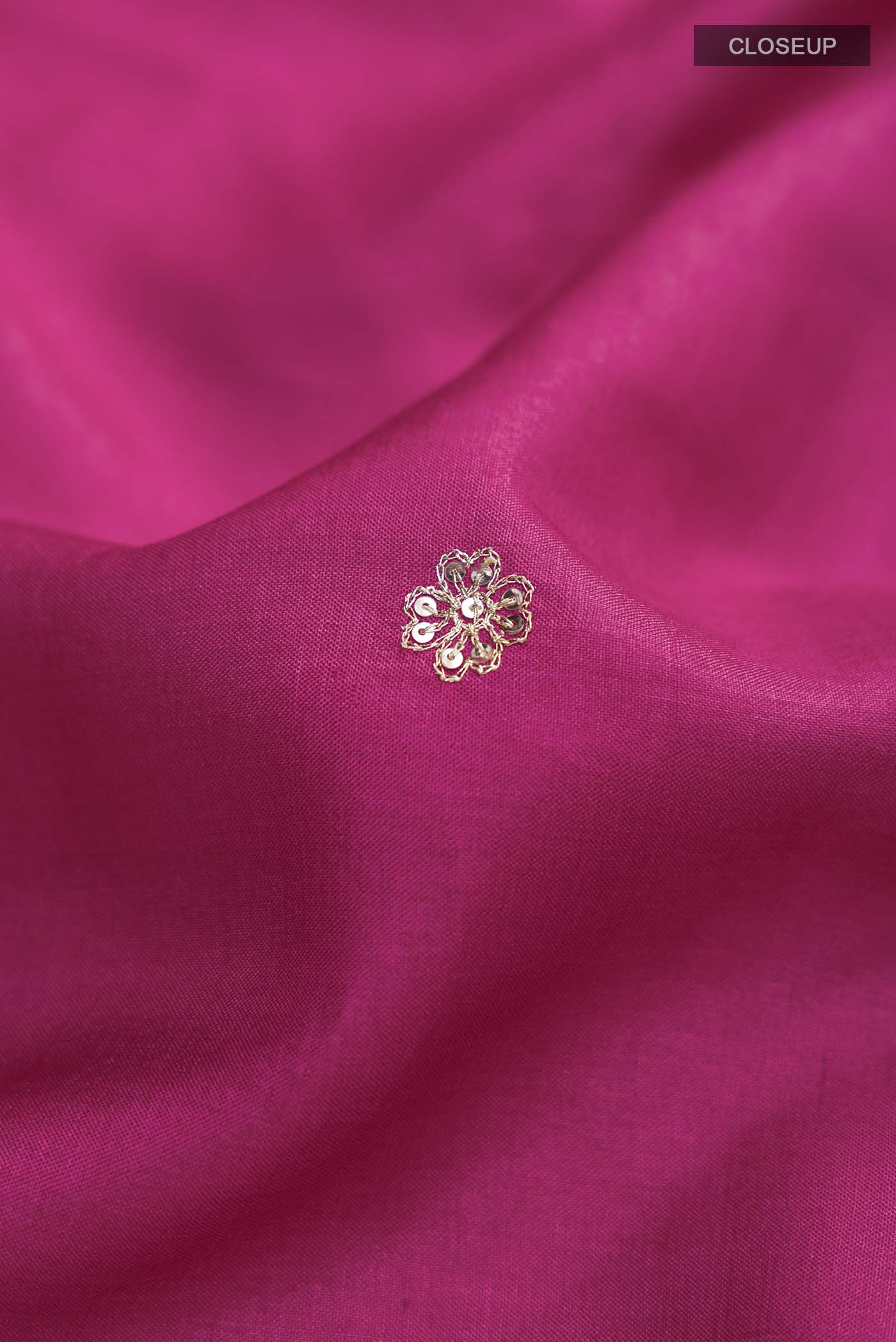 Pink Tussar Silk Saree - Image 2
