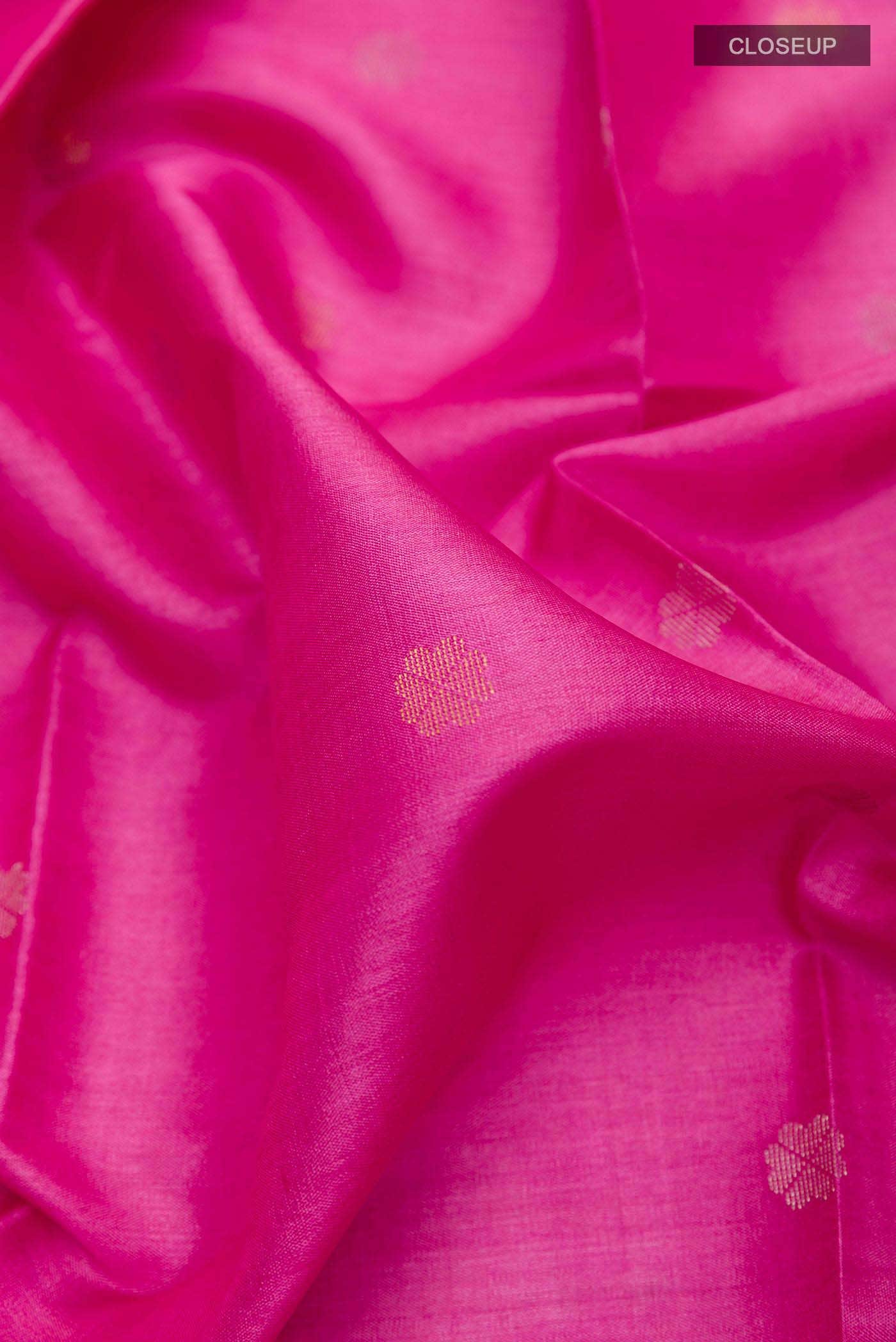 Pink Tussar Silk Saree - Image 2
