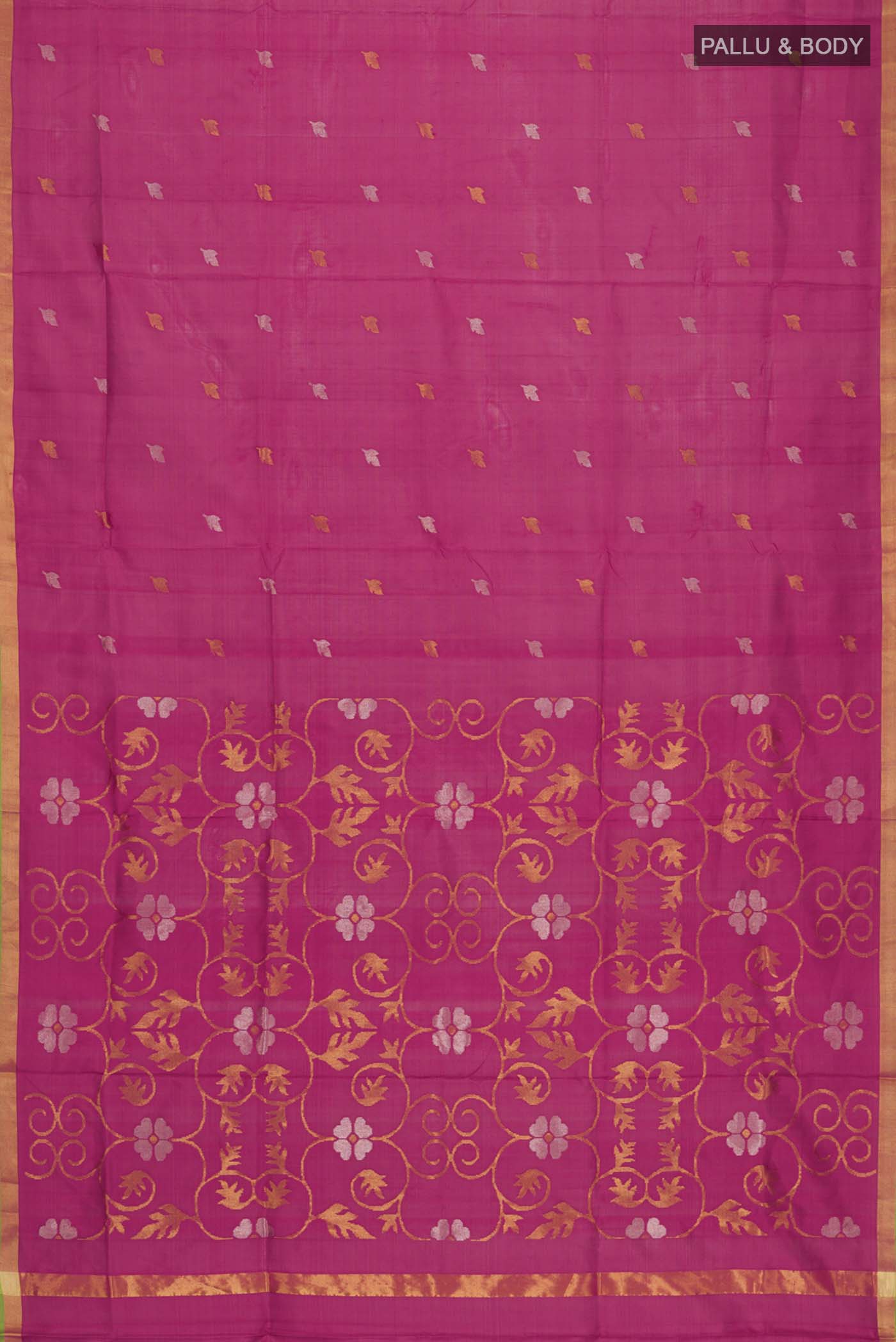 Pink Uppada Silk Saree - Image 6