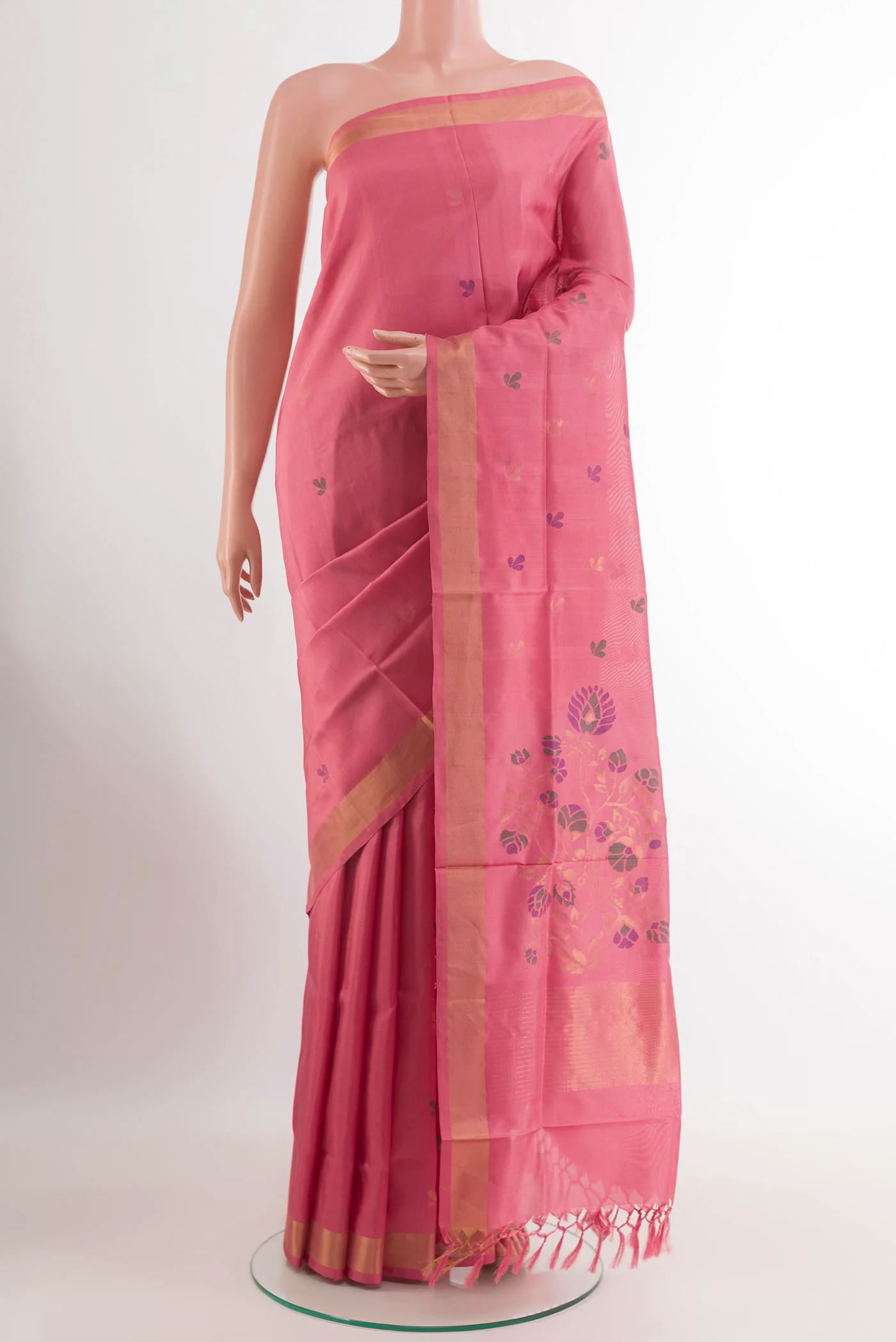 Pink Uppada Silk Saree