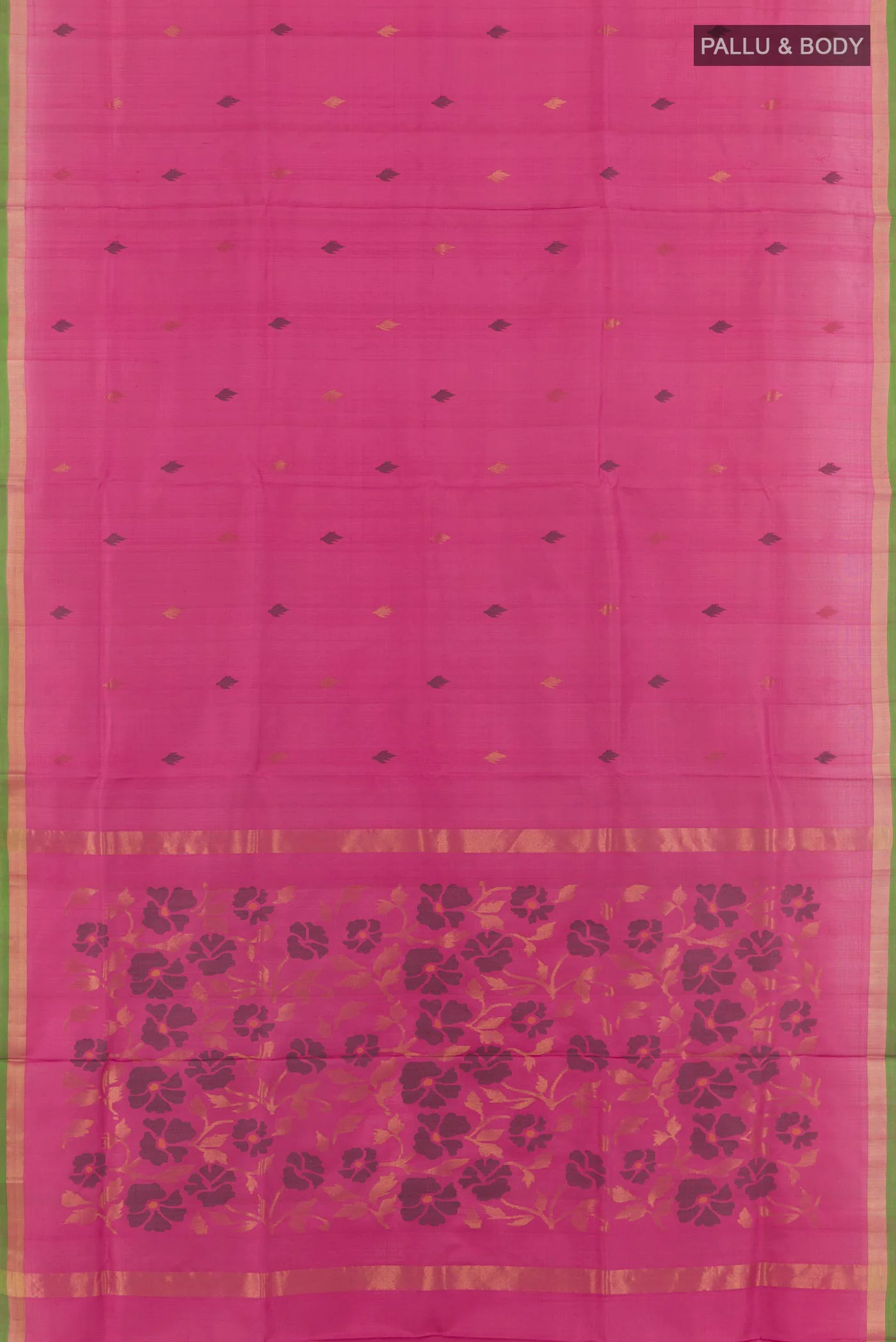 Pink Uppada Silk Saree - Image 3