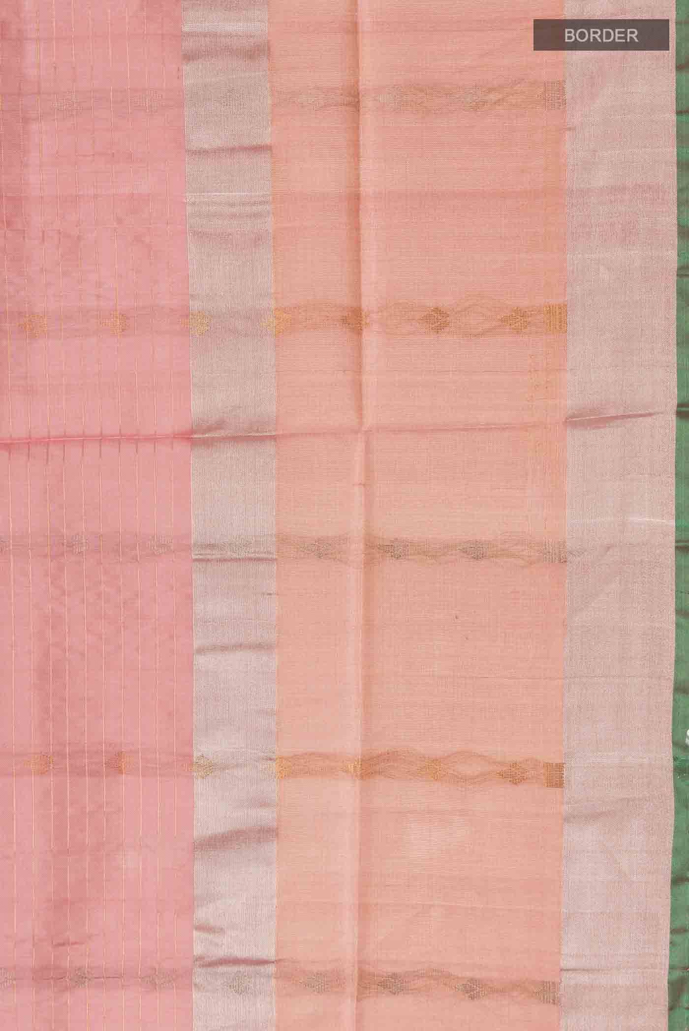 Coral Uppada Silk Saree - Image 3
