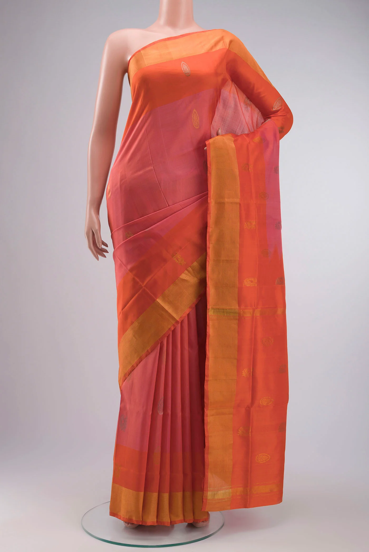Coral Uppada Silk Saree