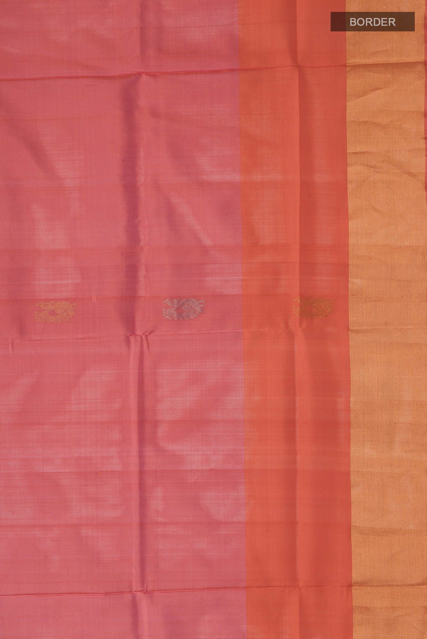 Coral Uppada Silk Saree - Image 3