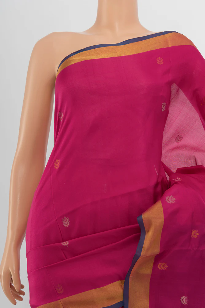 Pink Uppada Silk Saree - Image 2