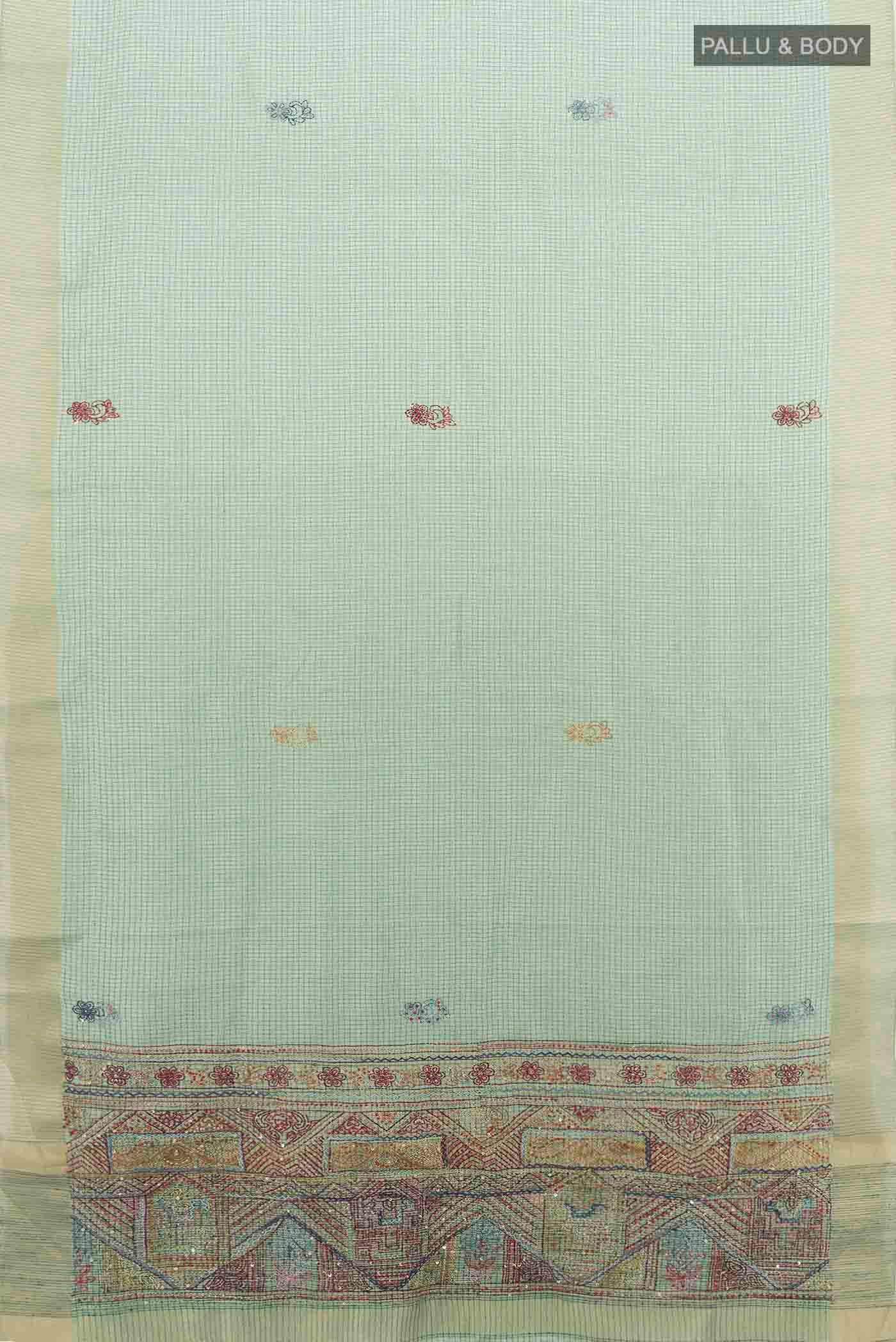 Pista Green Art Silk Saree - Image 5