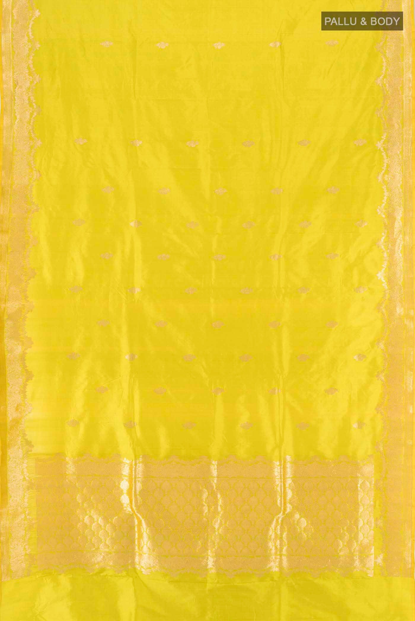 Pista Green Banarasi Katan Silk Saree - Image 5