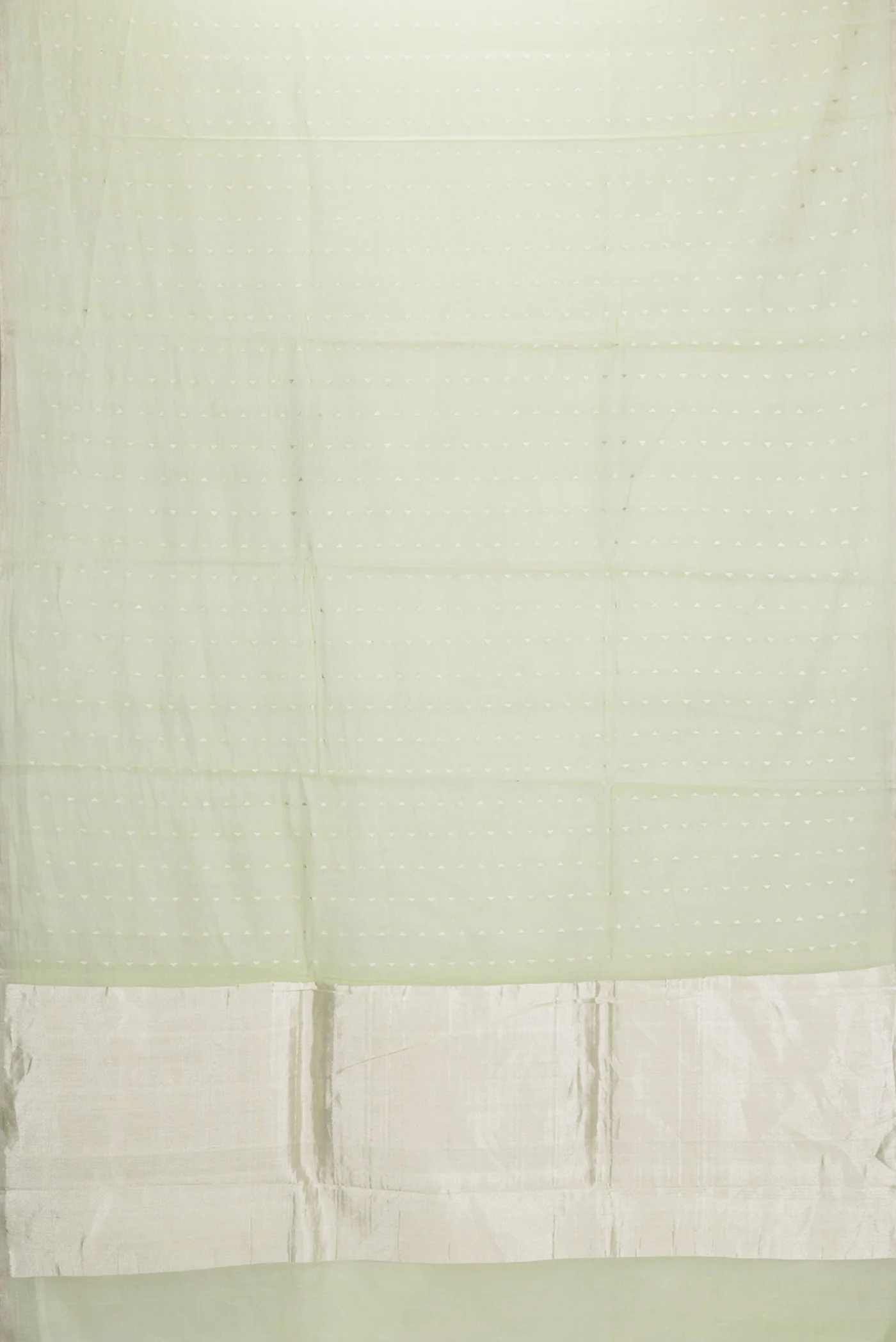 Pista Green Dual Tone Chanderi Tissue Silk Saree - Image 6
