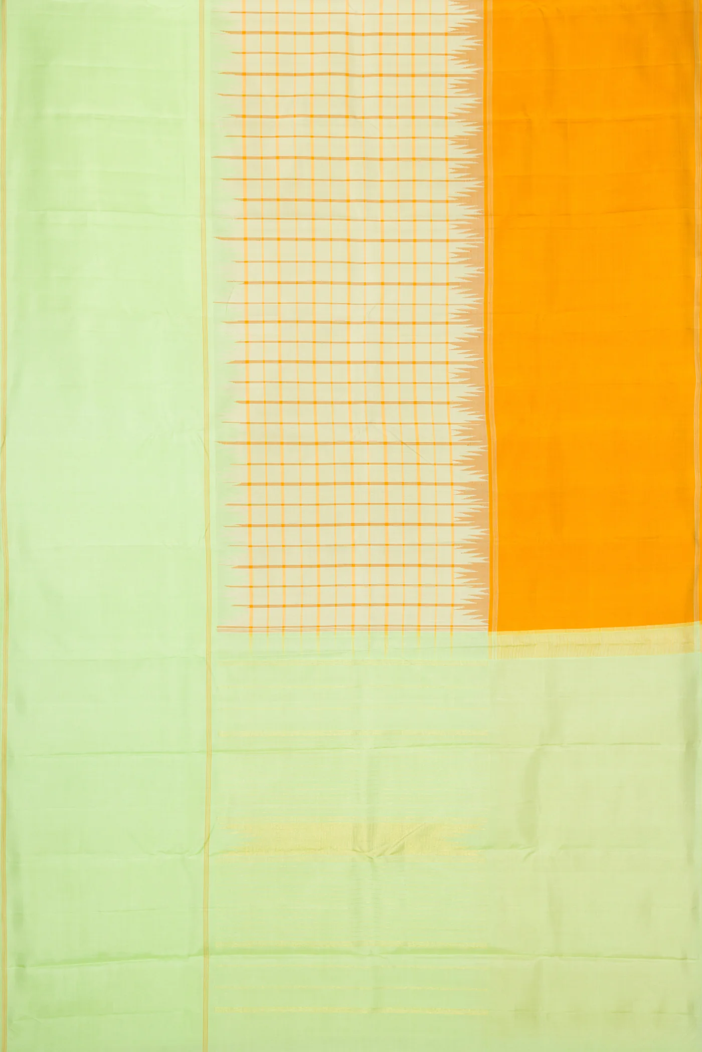 Light Green Kanjivaram Silk Saree - Image 6