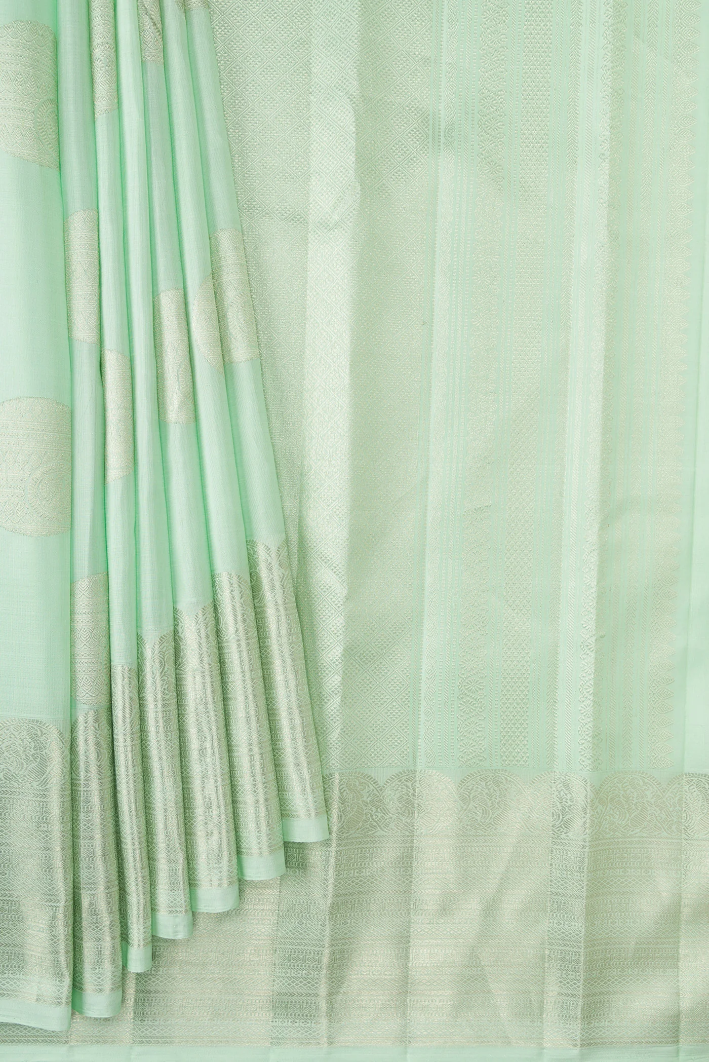 Blue Kanchipuram Silk Saree - Image 4