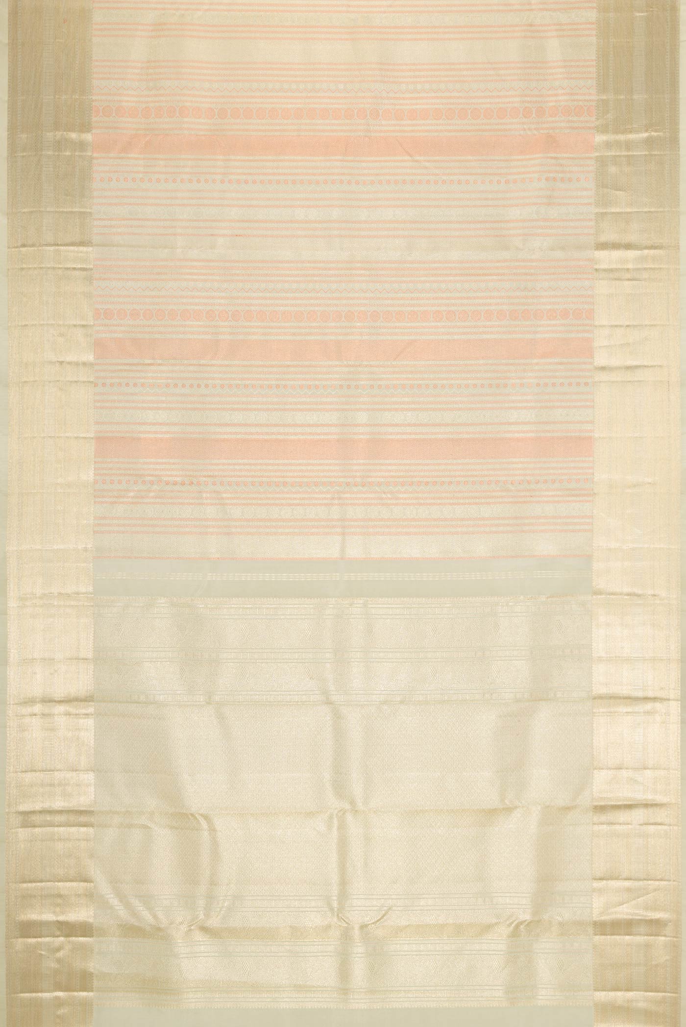 Pista Green Dual Tone Kanchipuram Silk Saree - Image 6