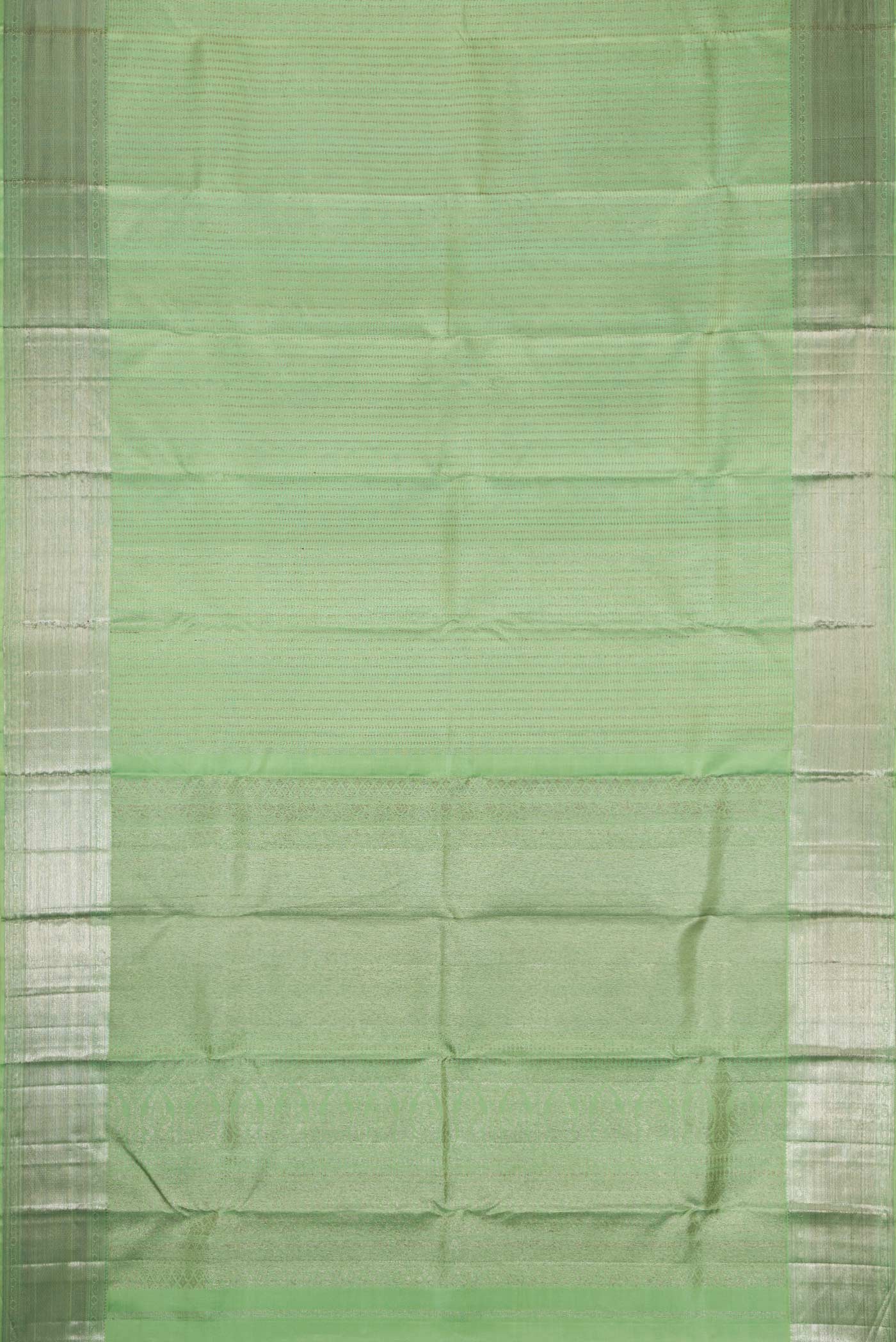Mint Green Kanjivaram Silk Saree - Image 6