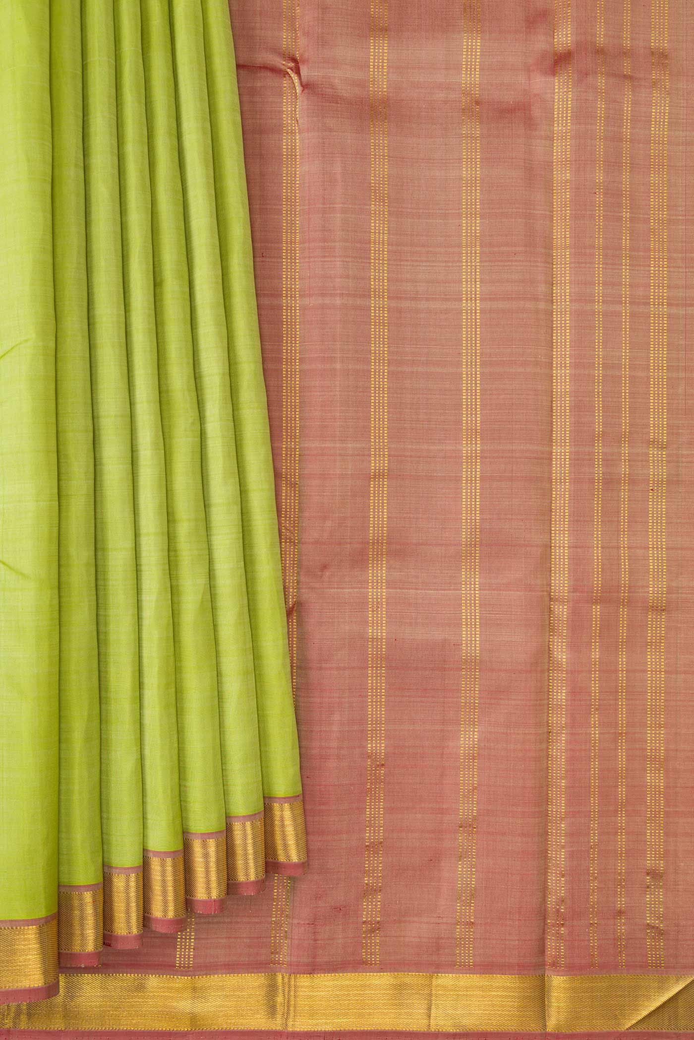 Pista Green Kanjivaram Silk Saree - Image 4