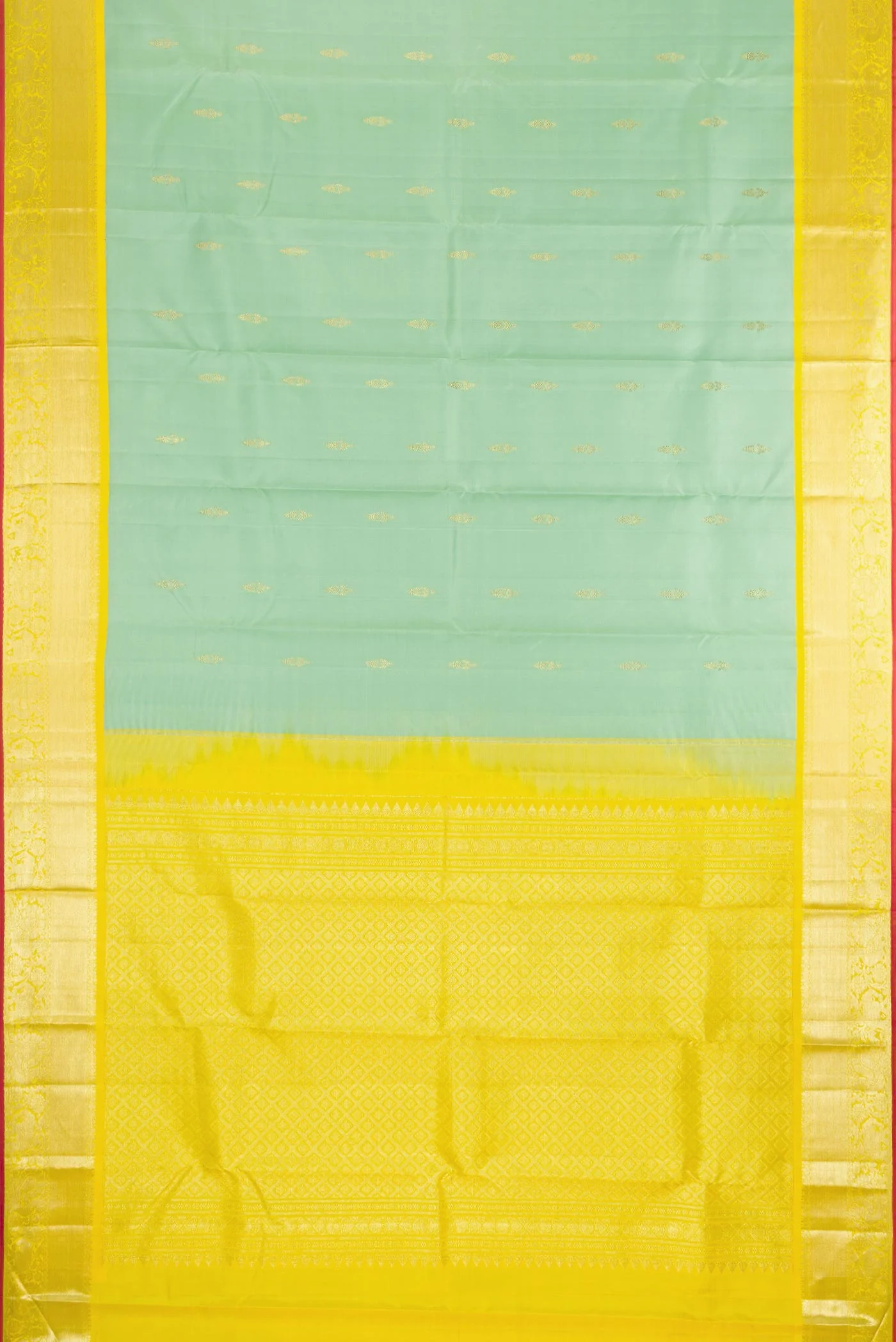 Pista Green Kanjivaram Silk Saree - Image 6