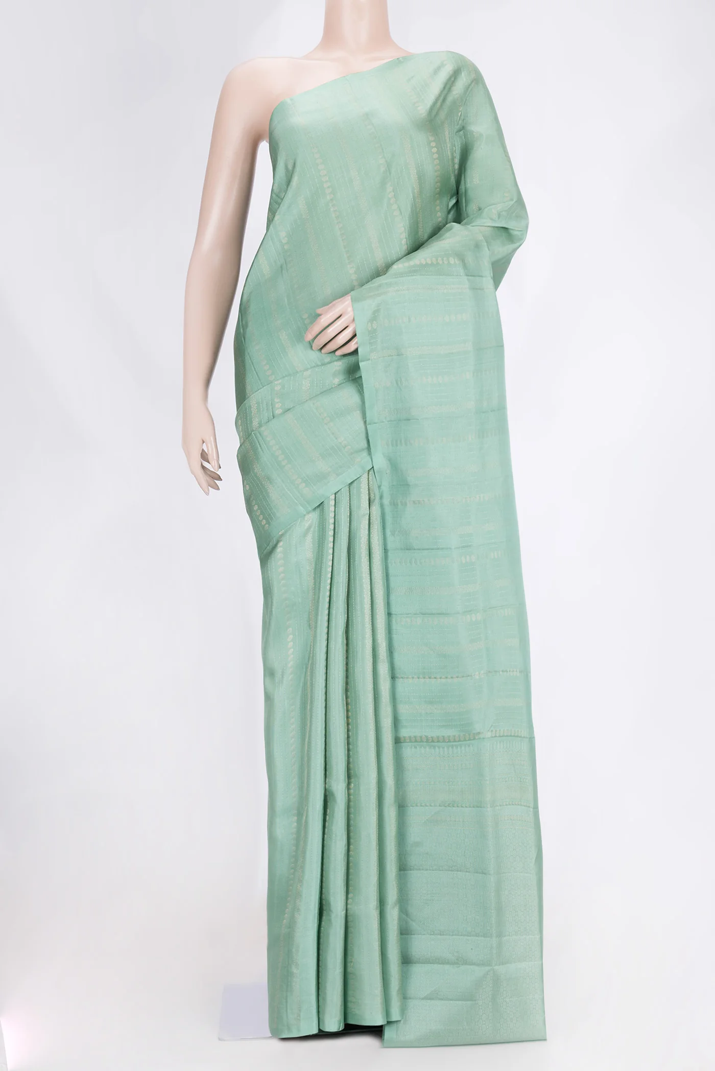 Mint Green Soft Silk Saree