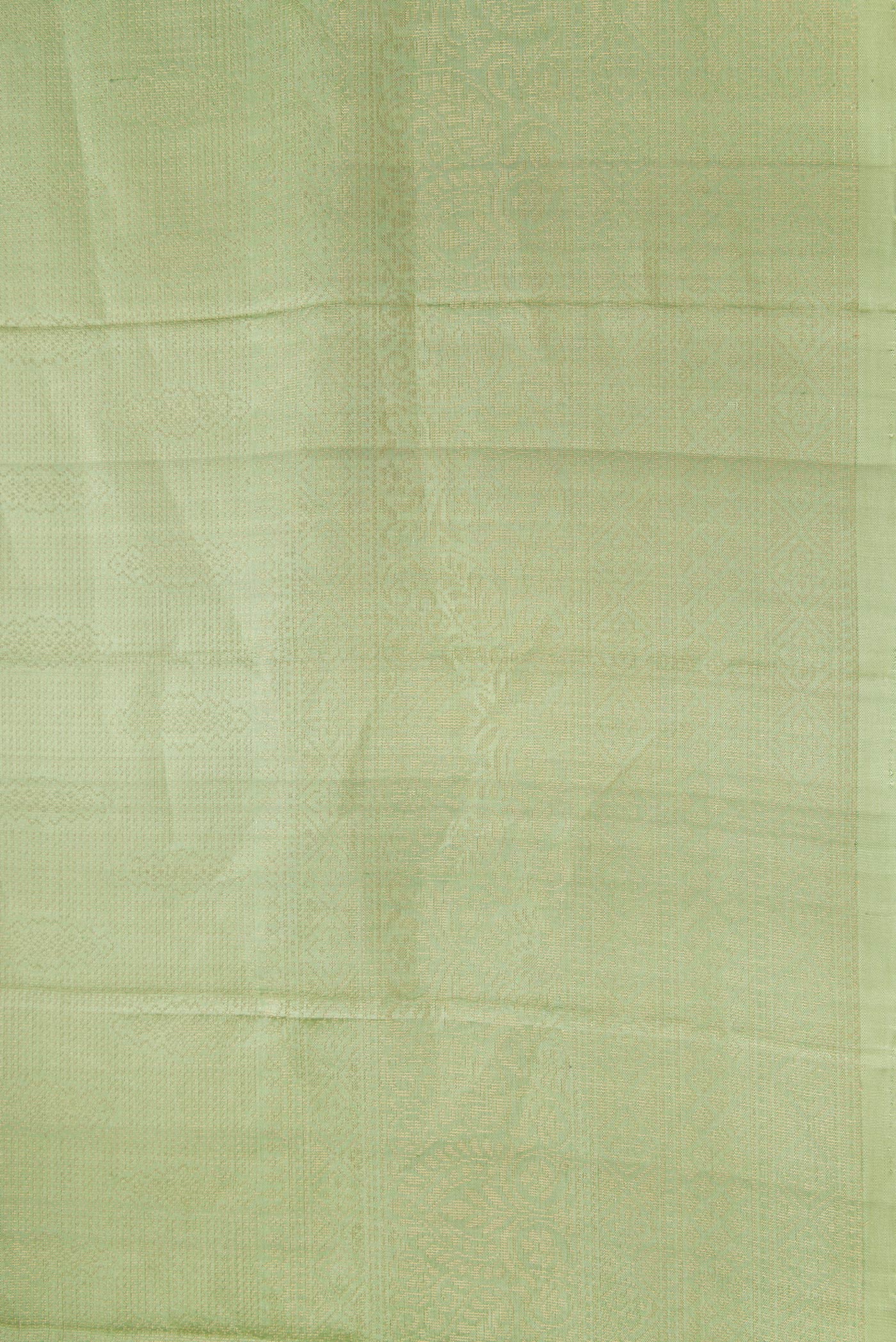 Sage Green Soft Silk Saree - Image 3