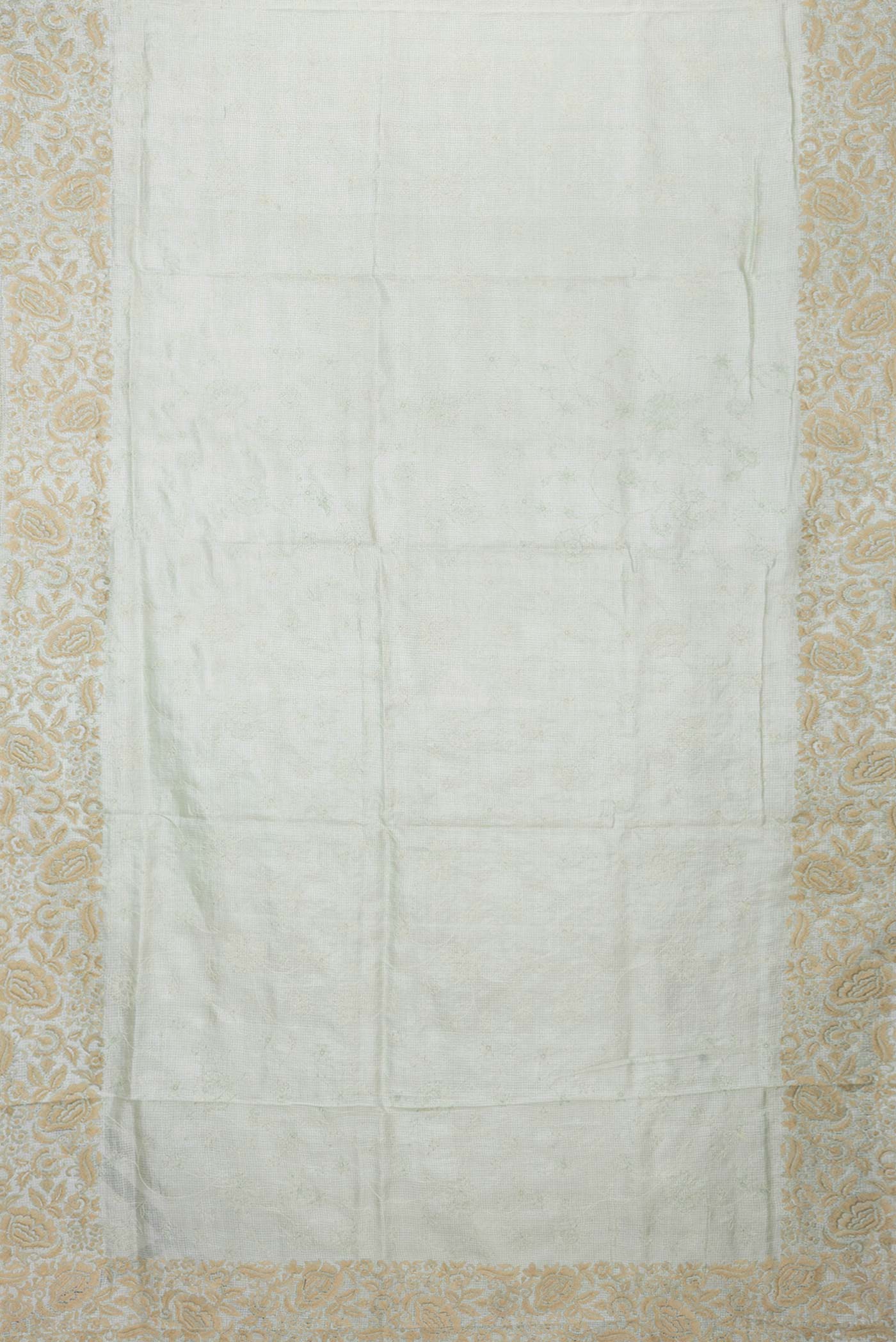 Pista Green Dual Tone Tussar Saree - Image 6