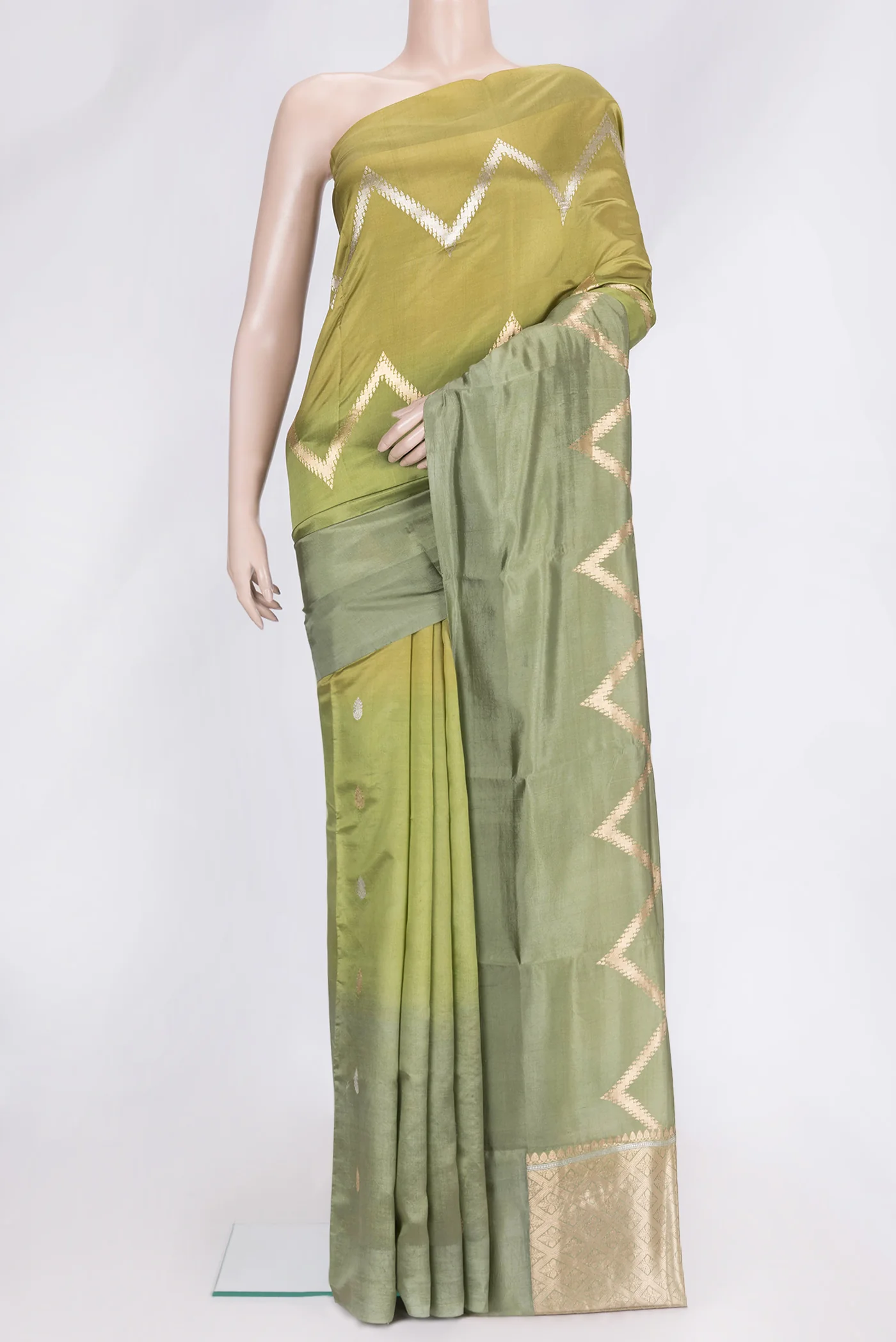 Multi Color Banarasi Katan Silk Saree