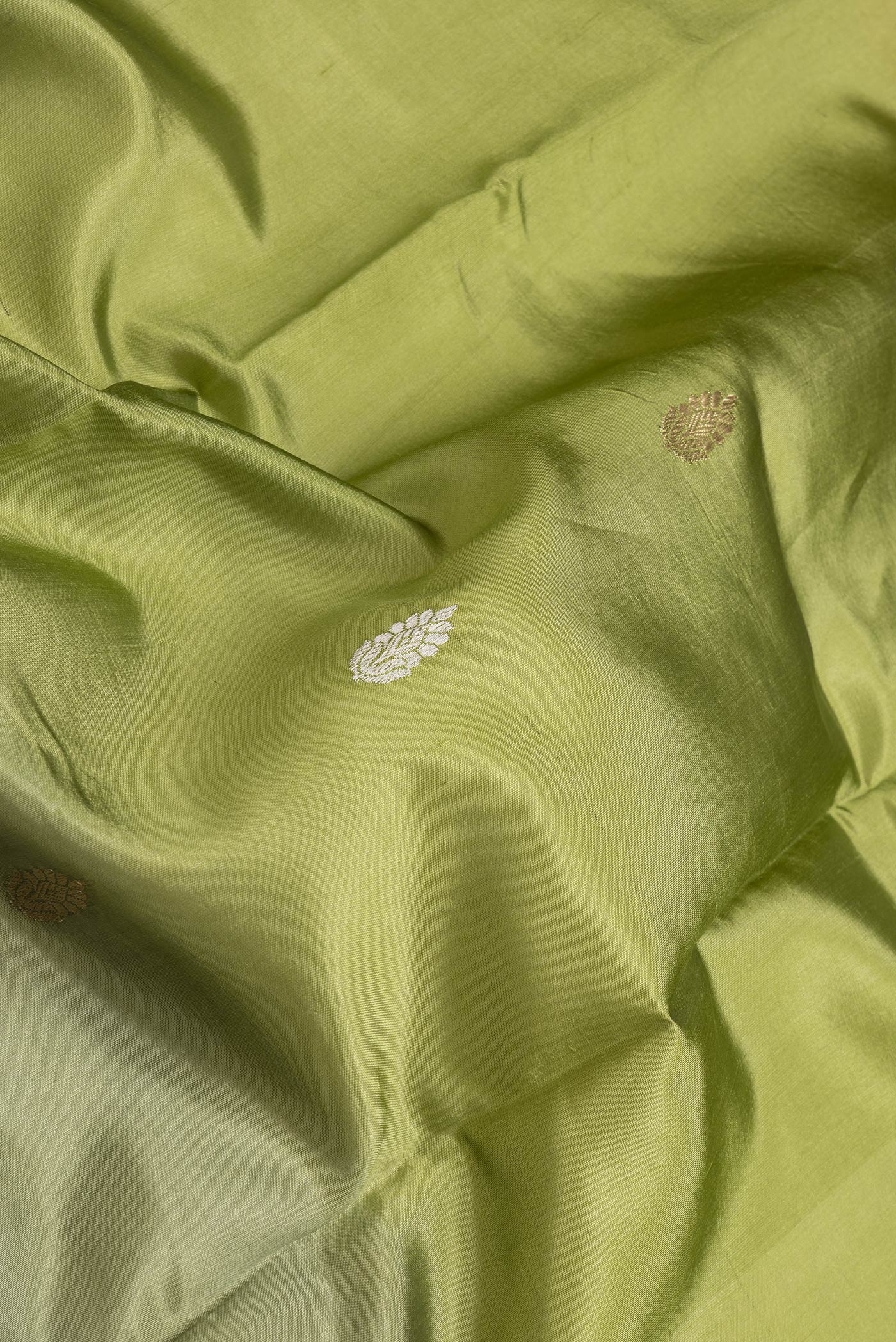 Multi Color Banarasi Katan Silk Saree - Image 2