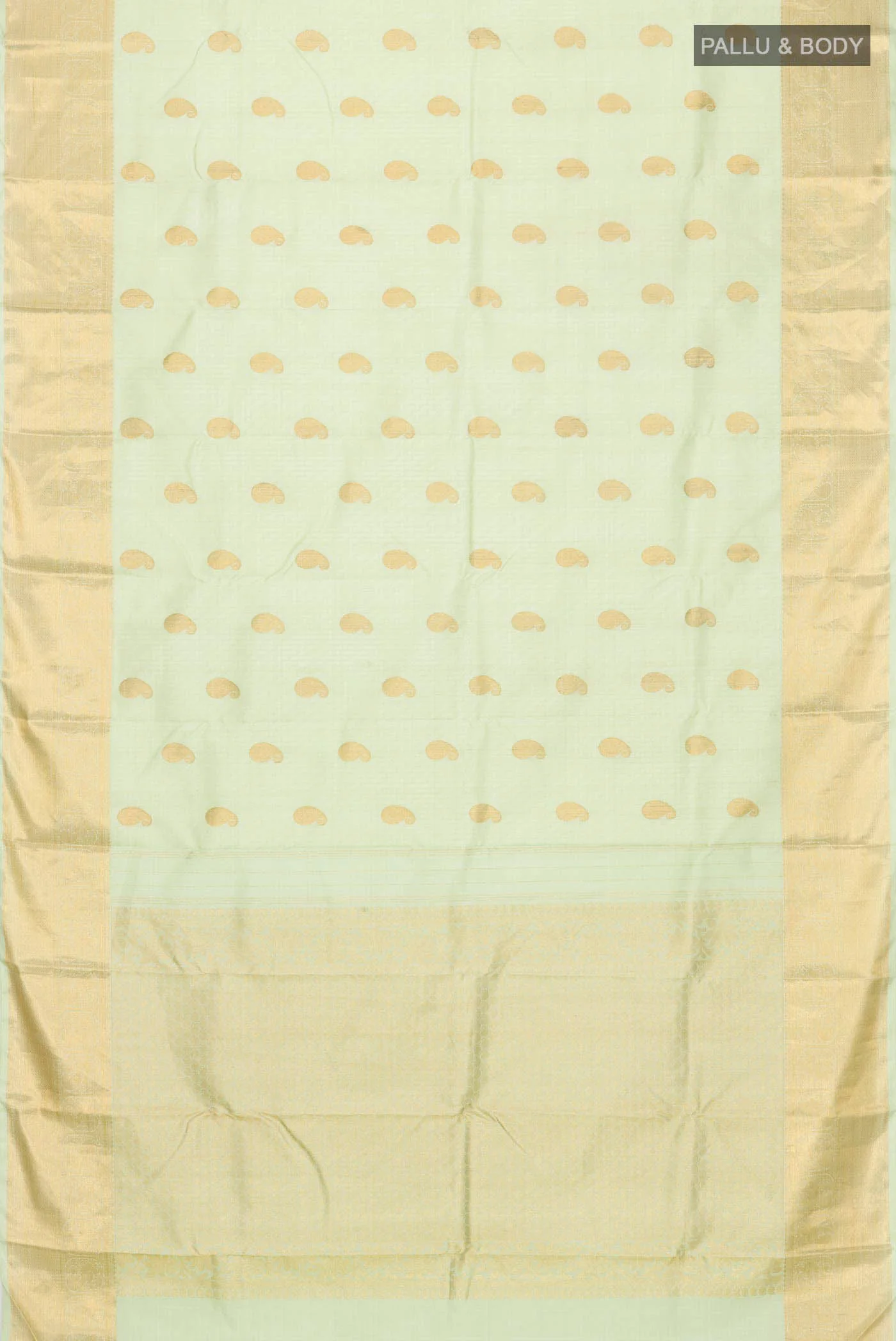 Pista Green Kanchipuram Silk Saree - Image 6