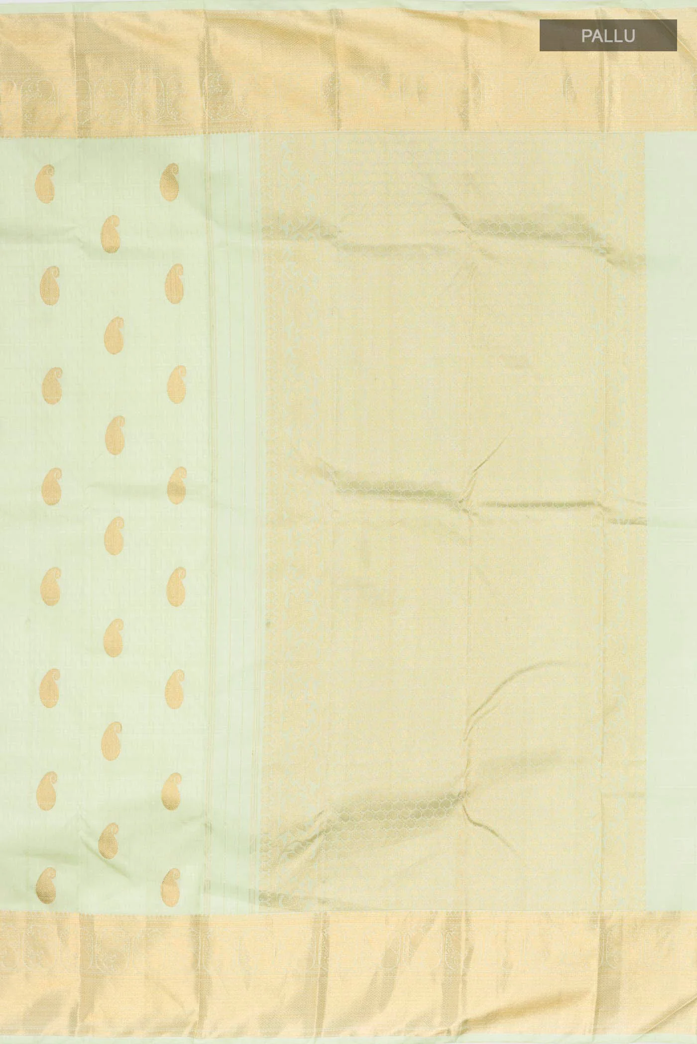 Pista Green Kanchipuram Silk Saree - Image 7