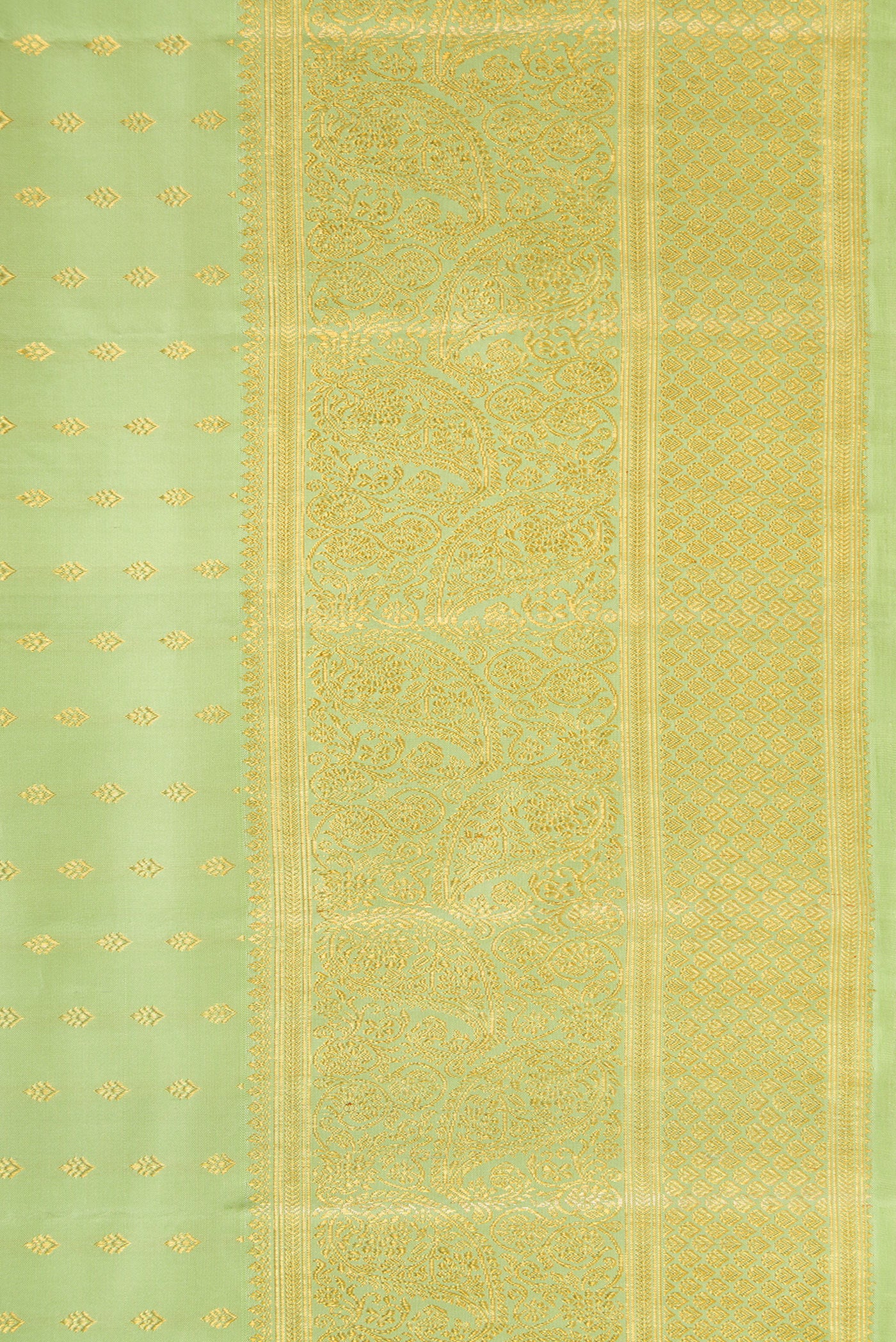 Pista Green Kanjivaram Silk Saree - Image 3