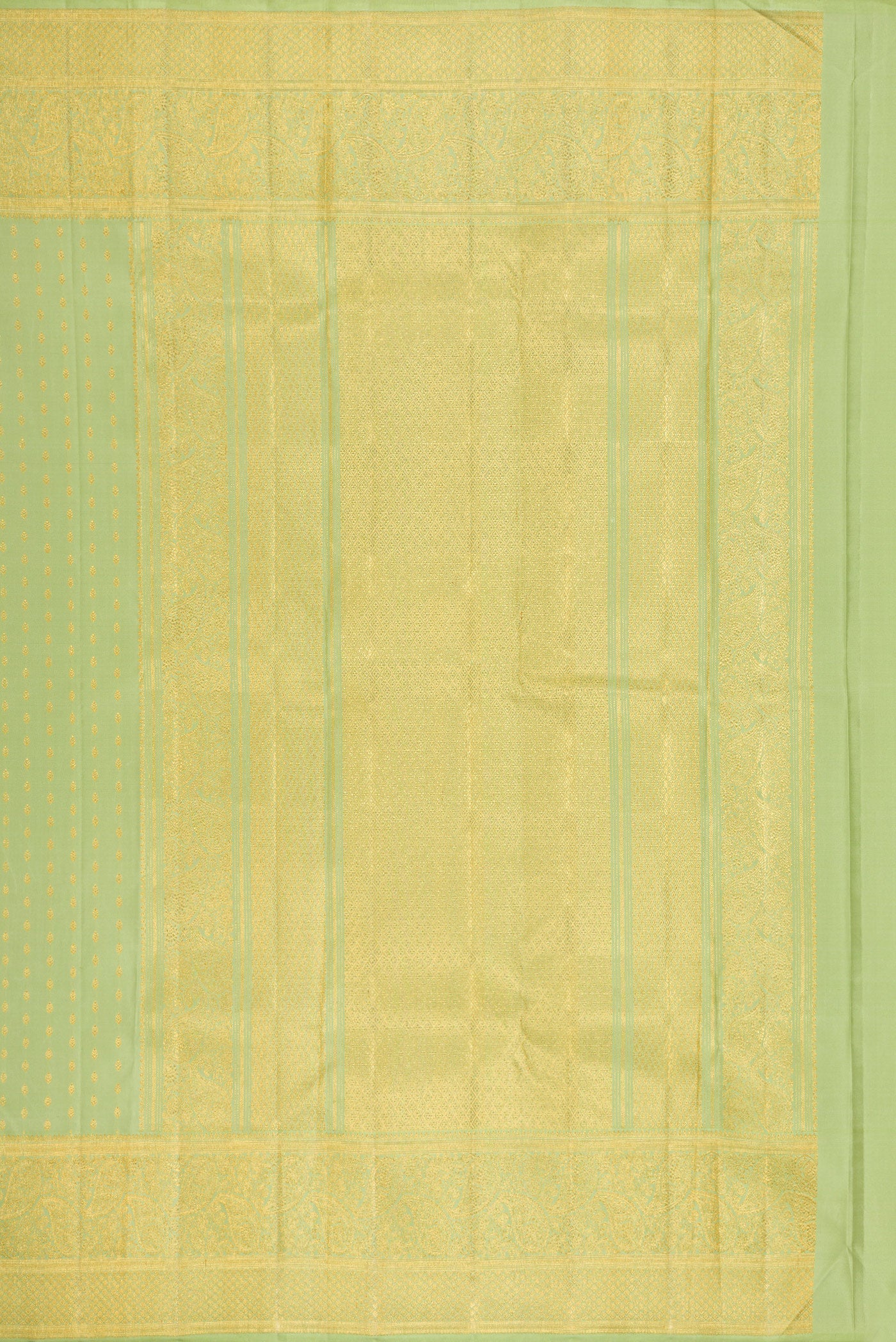 Pista Green Kanjivaram Silk Saree - Image 7