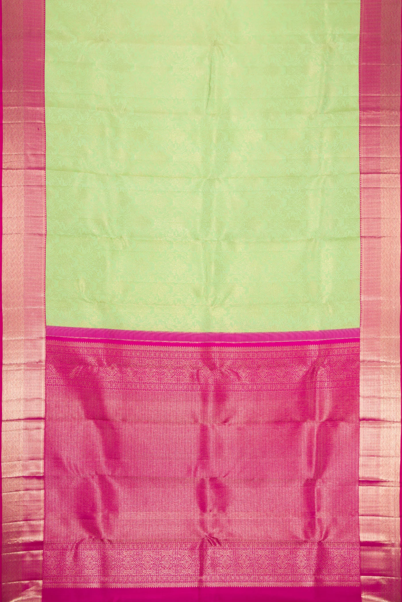 Pista Green Kanjivaram Silk Saree - Image 6