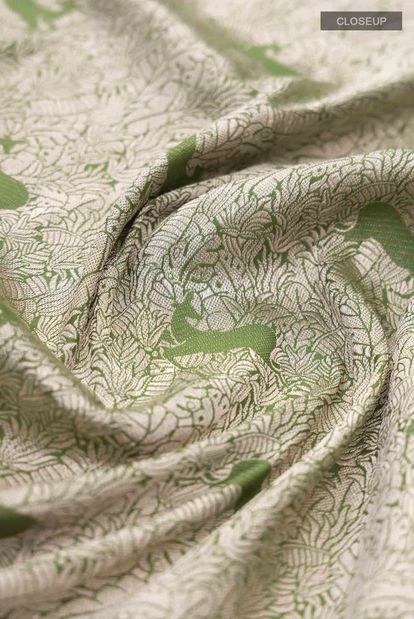 Prance-Green Banarasi Silk Saree - Image 4