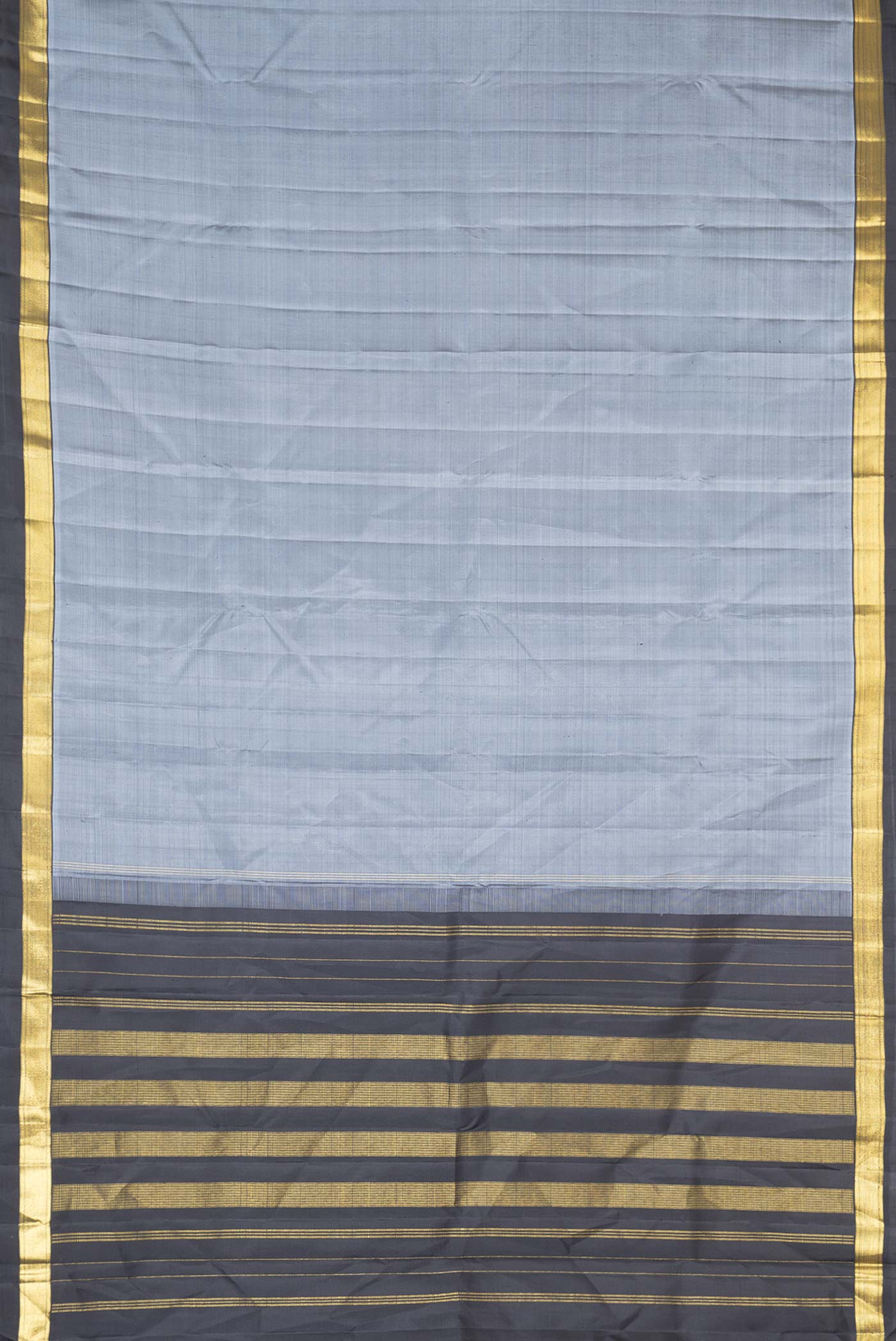 Grey Kanjivaram Silk Saree - Image 6