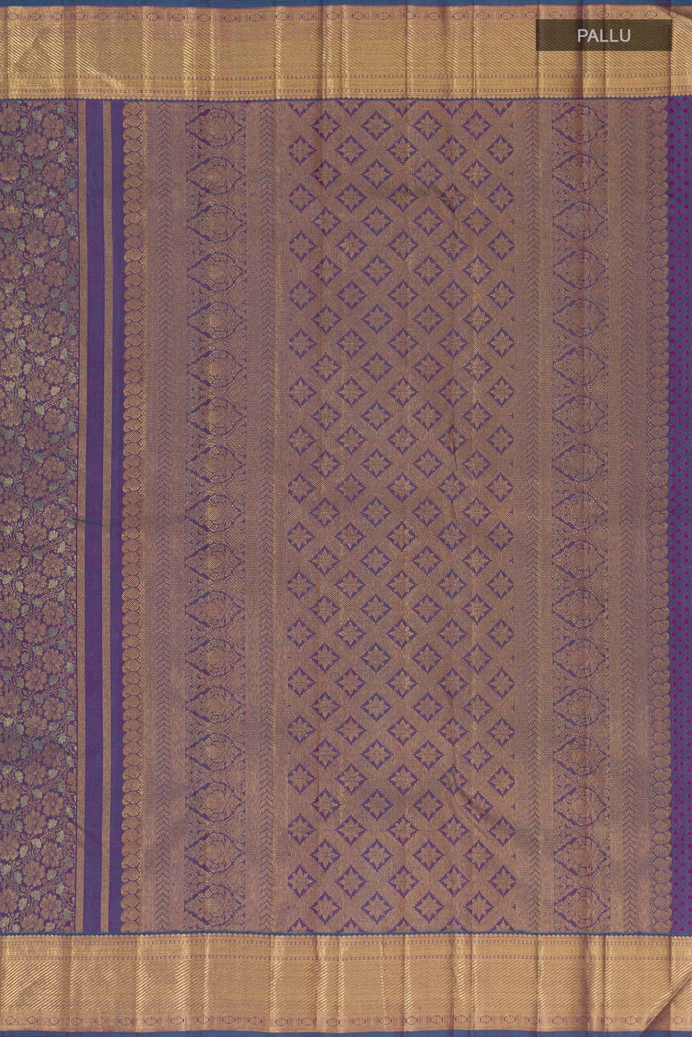 Lavender Kanchipuram Silk Saree - Image 6